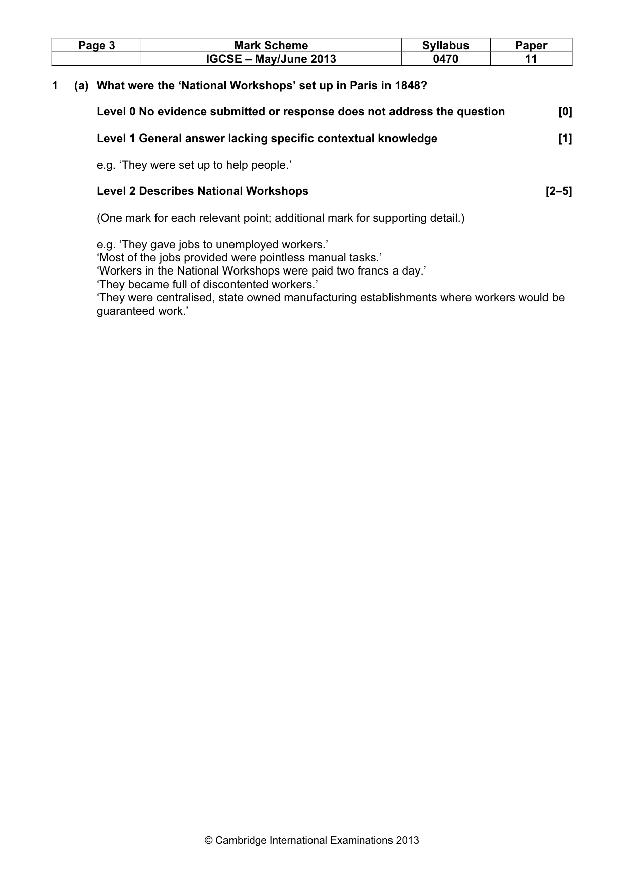 Mark scheme, page 3 of 77