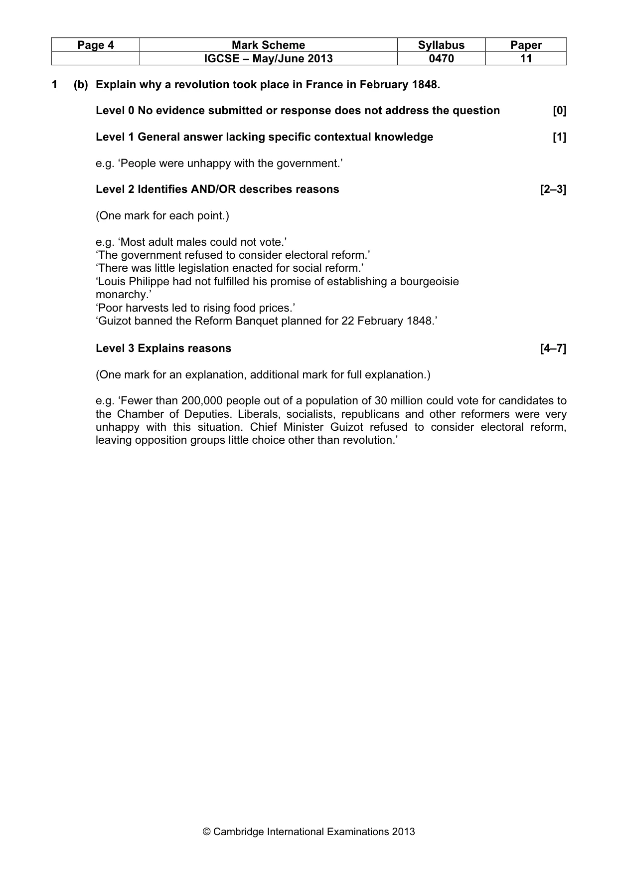 Mark scheme, page 4 of 77