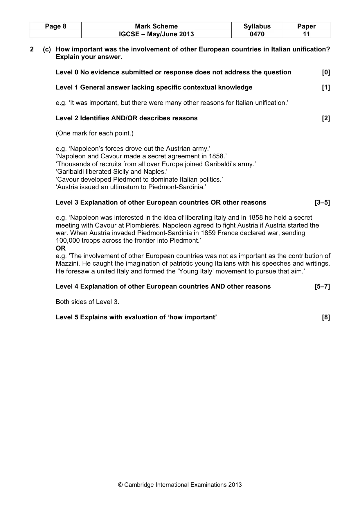 Mark scheme, page 8 of 77