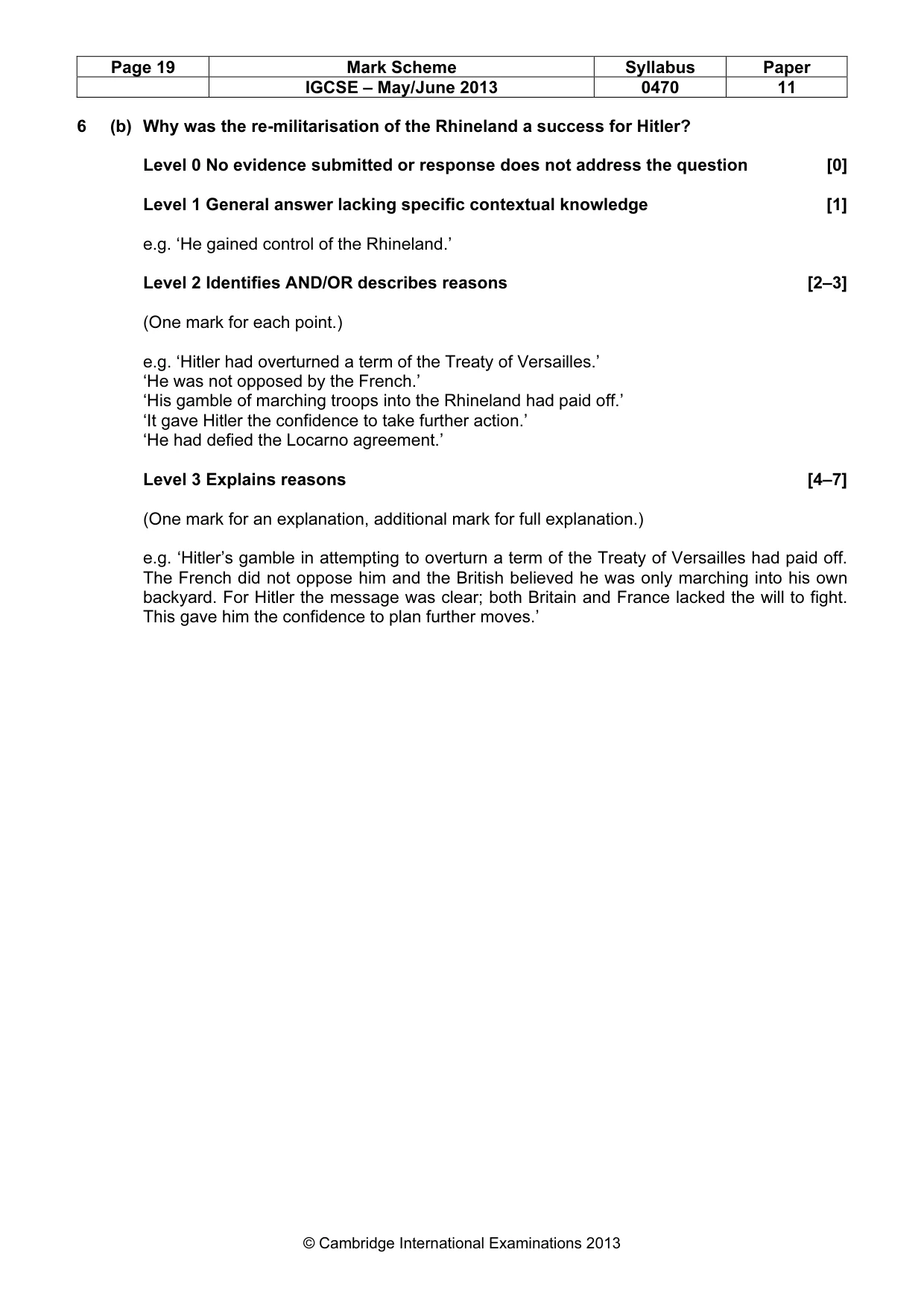 Mark scheme, page 19 of 77