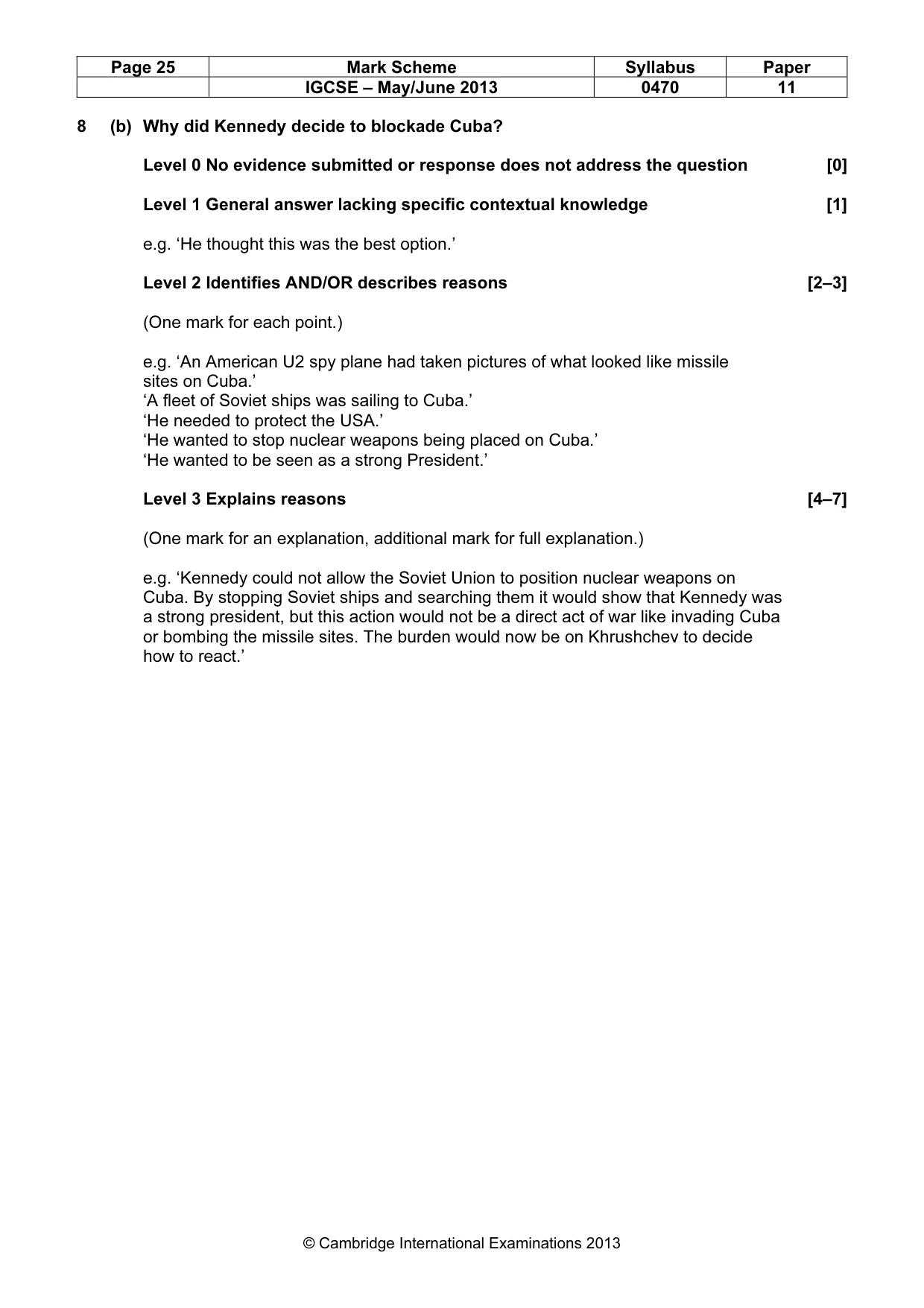 Mark scheme, page 25 of 77