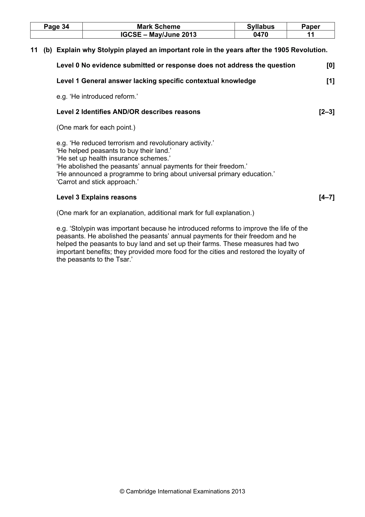 Mark scheme, page 34 of 77