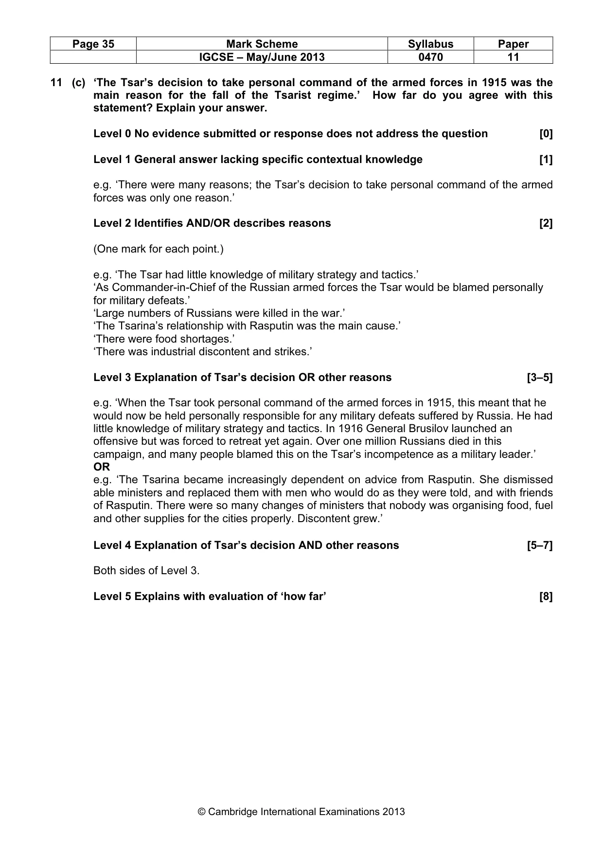 Mark scheme, page 35 of 77