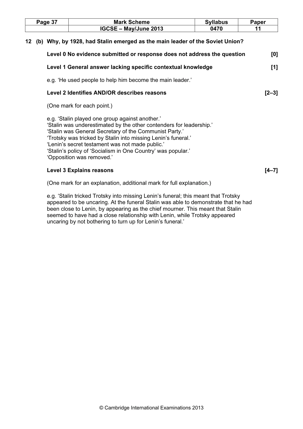 Mark scheme, page 37 of 77