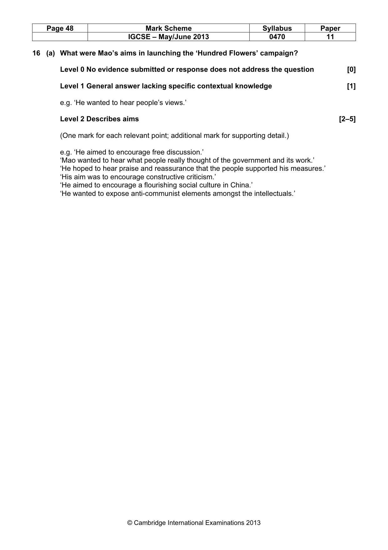 Mark scheme, page 48 of 77