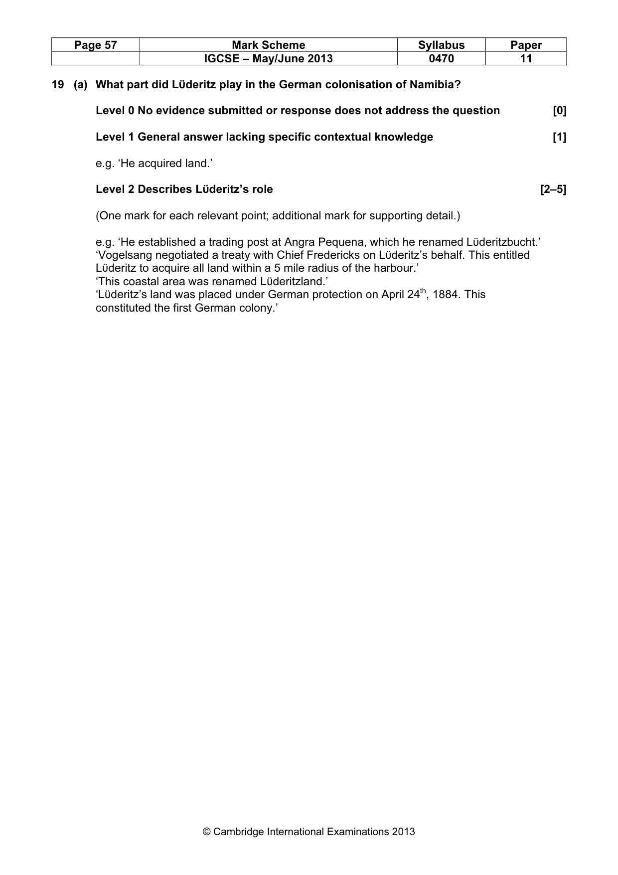 Mark scheme, page 57 of 77