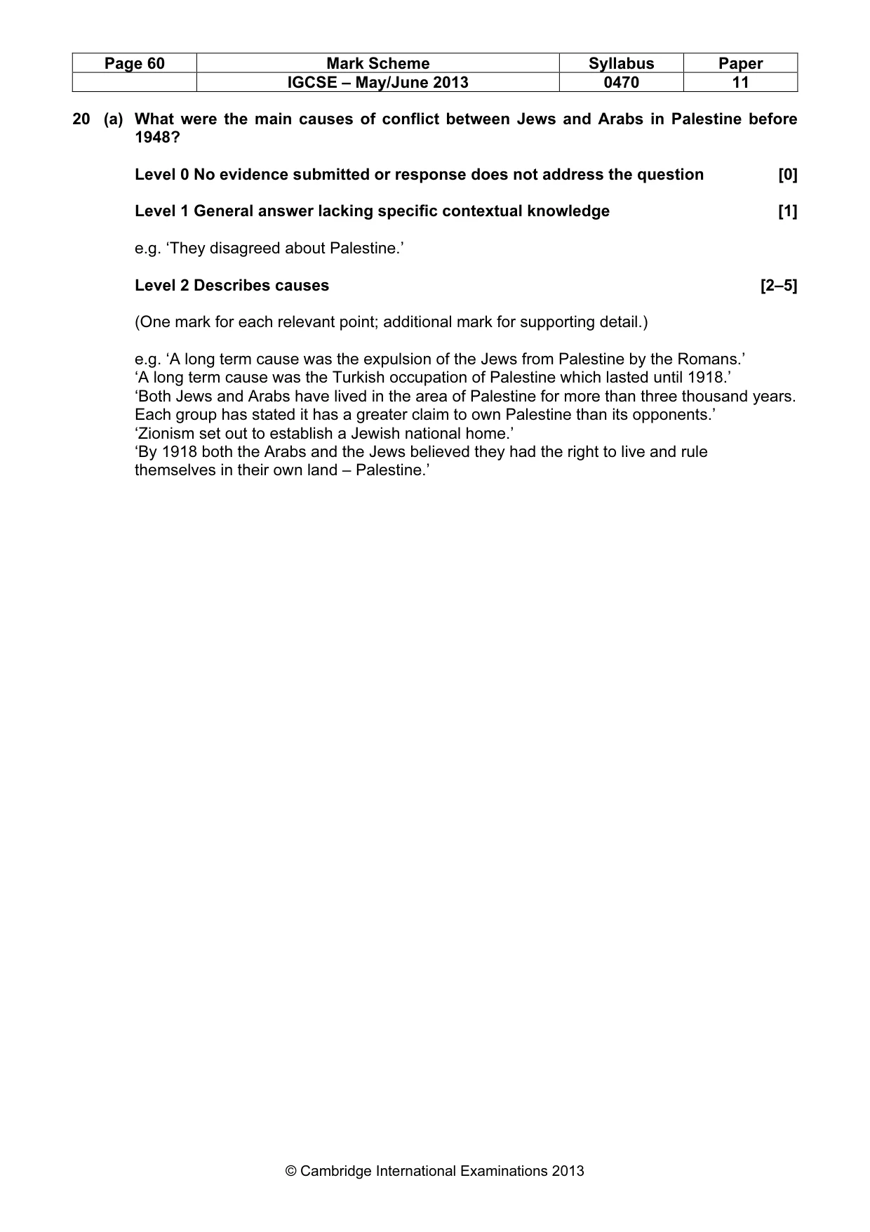 Mark scheme, page 60 of 77