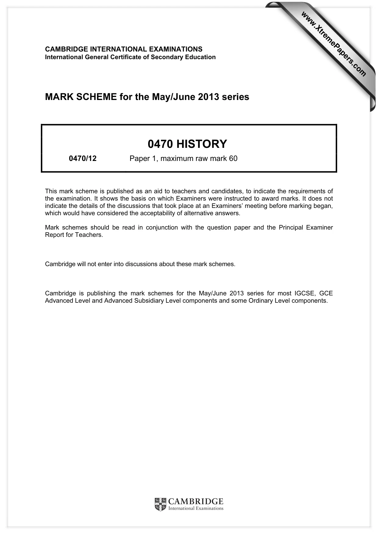 Mark scheme, page 1 of 77