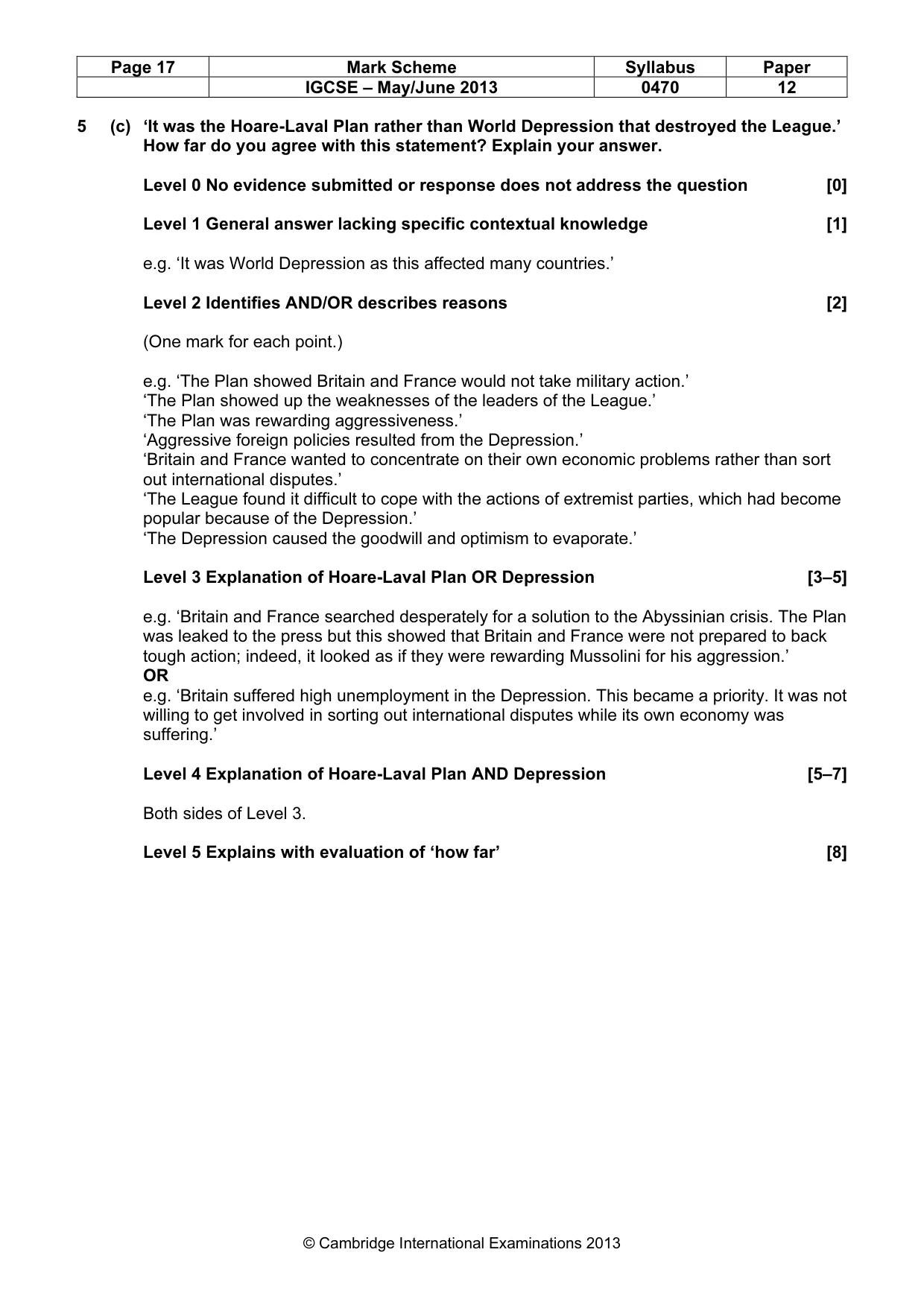 Mark scheme, page 17 of 77