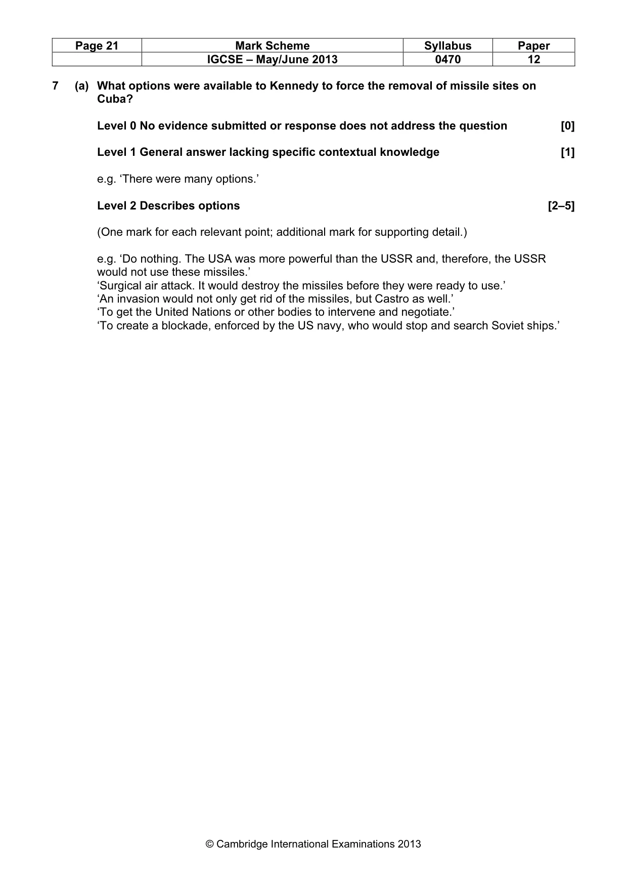 Mark scheme, page 21 of 77