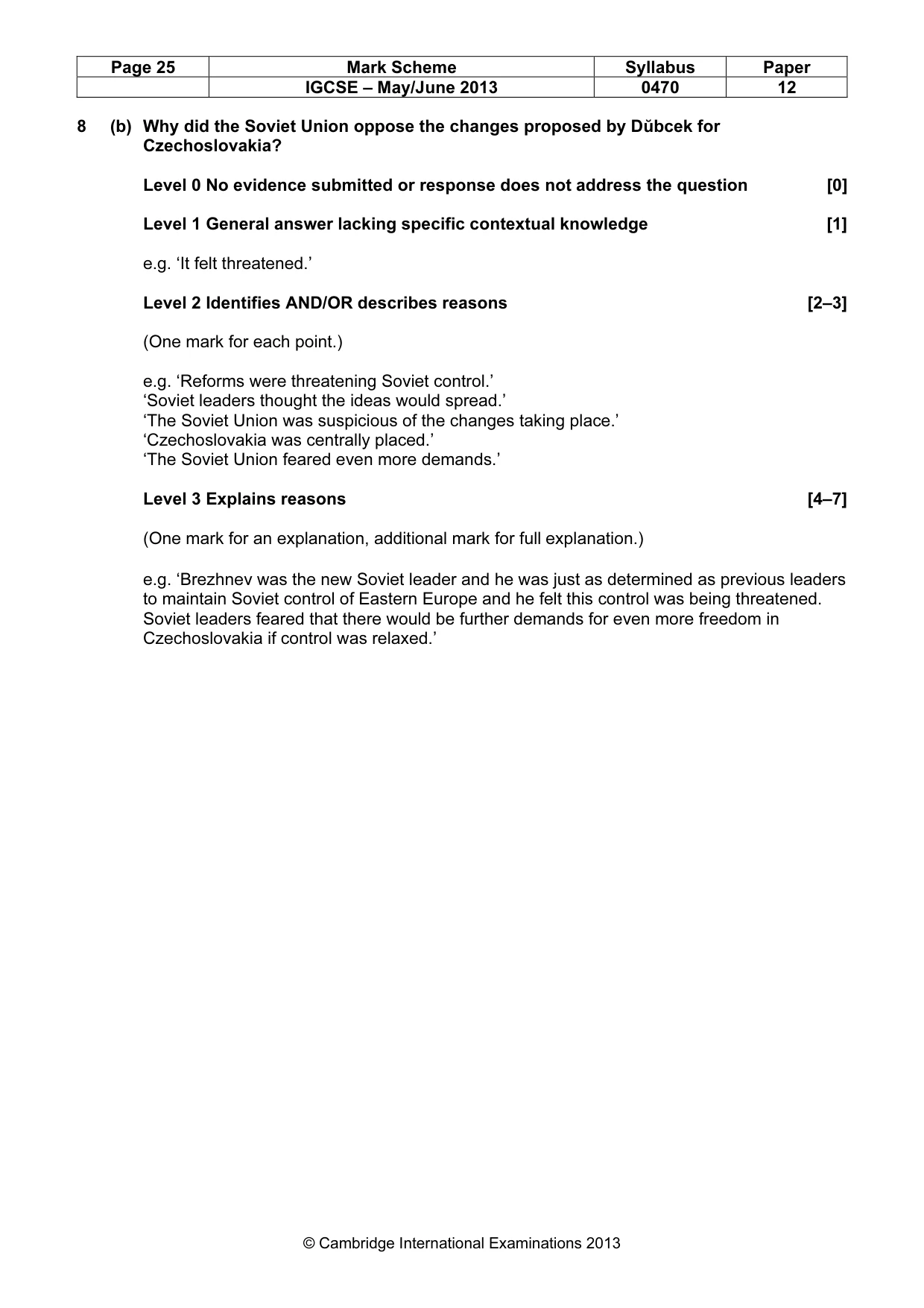 Mark scheme, page 25 of 77
