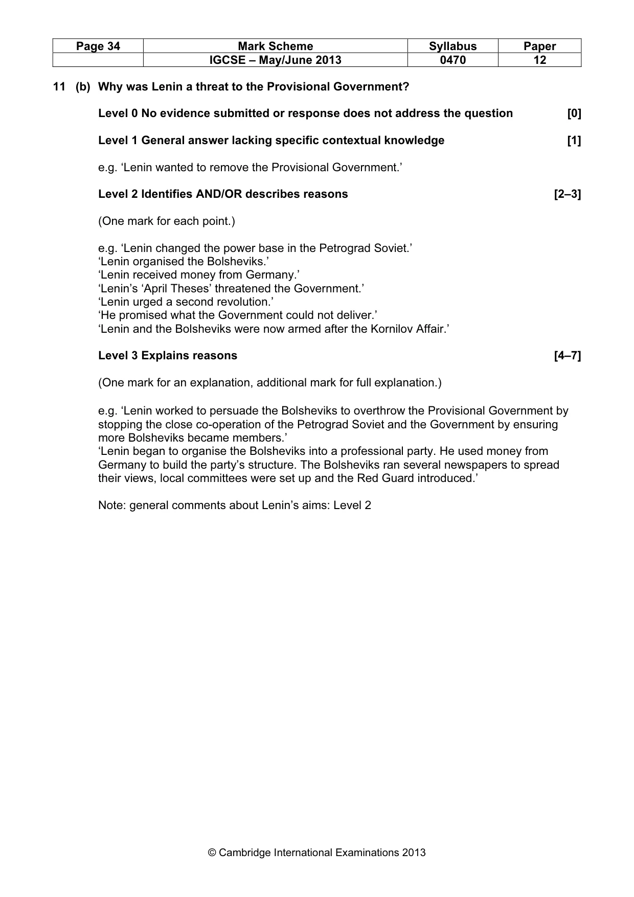 Mark scheme, page 34 of 77