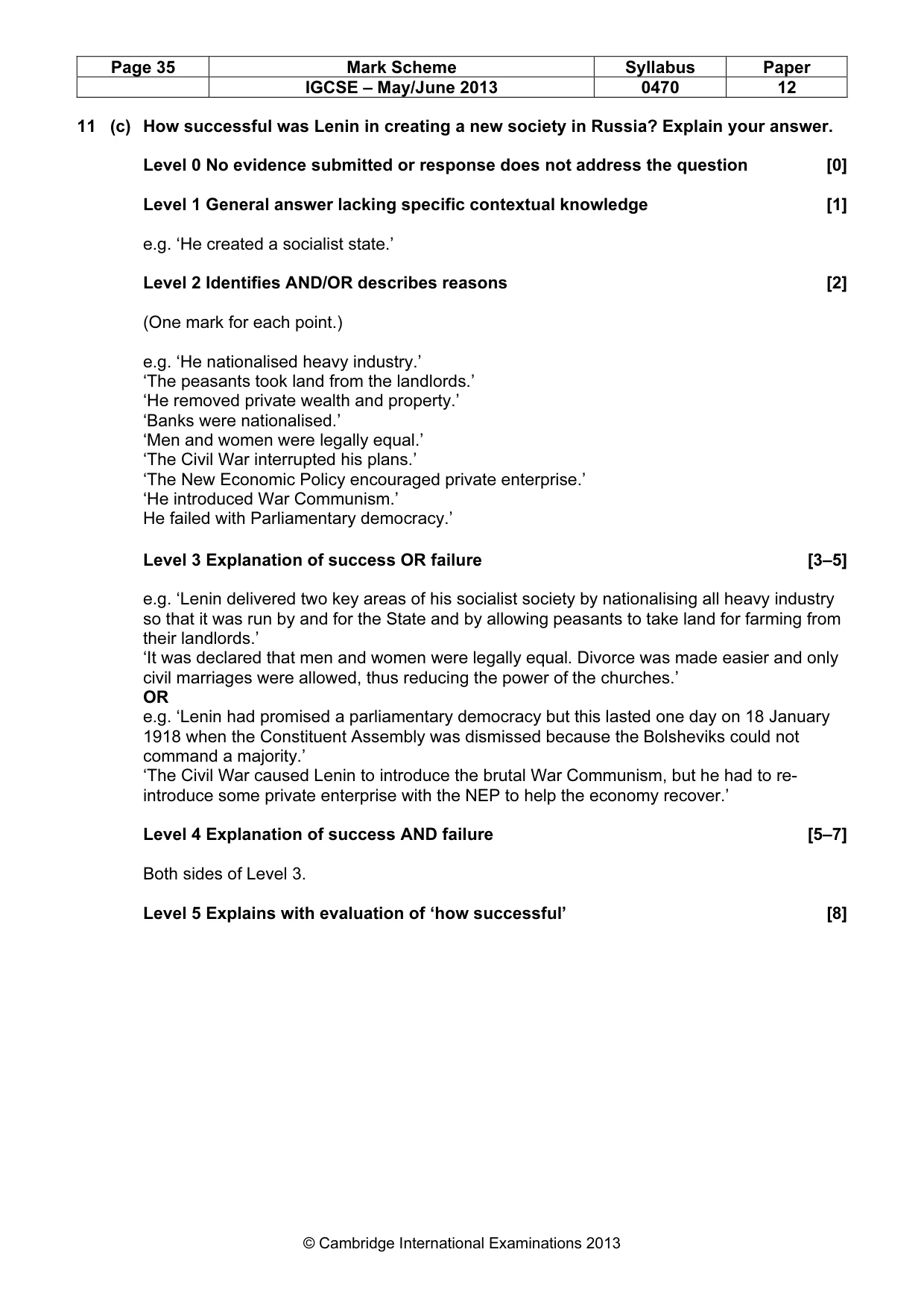 Mark scheme, page 35 of 77