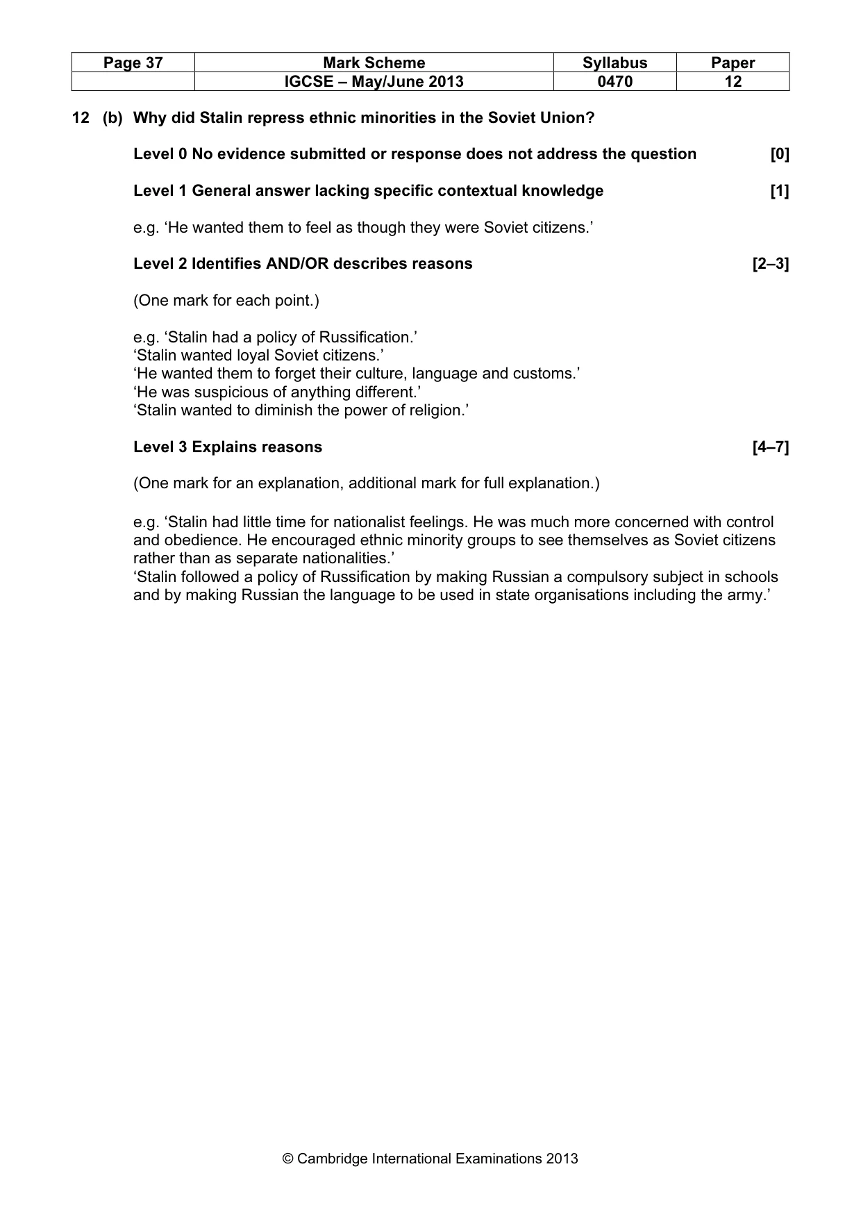 Mark scheme, page 37 of 77