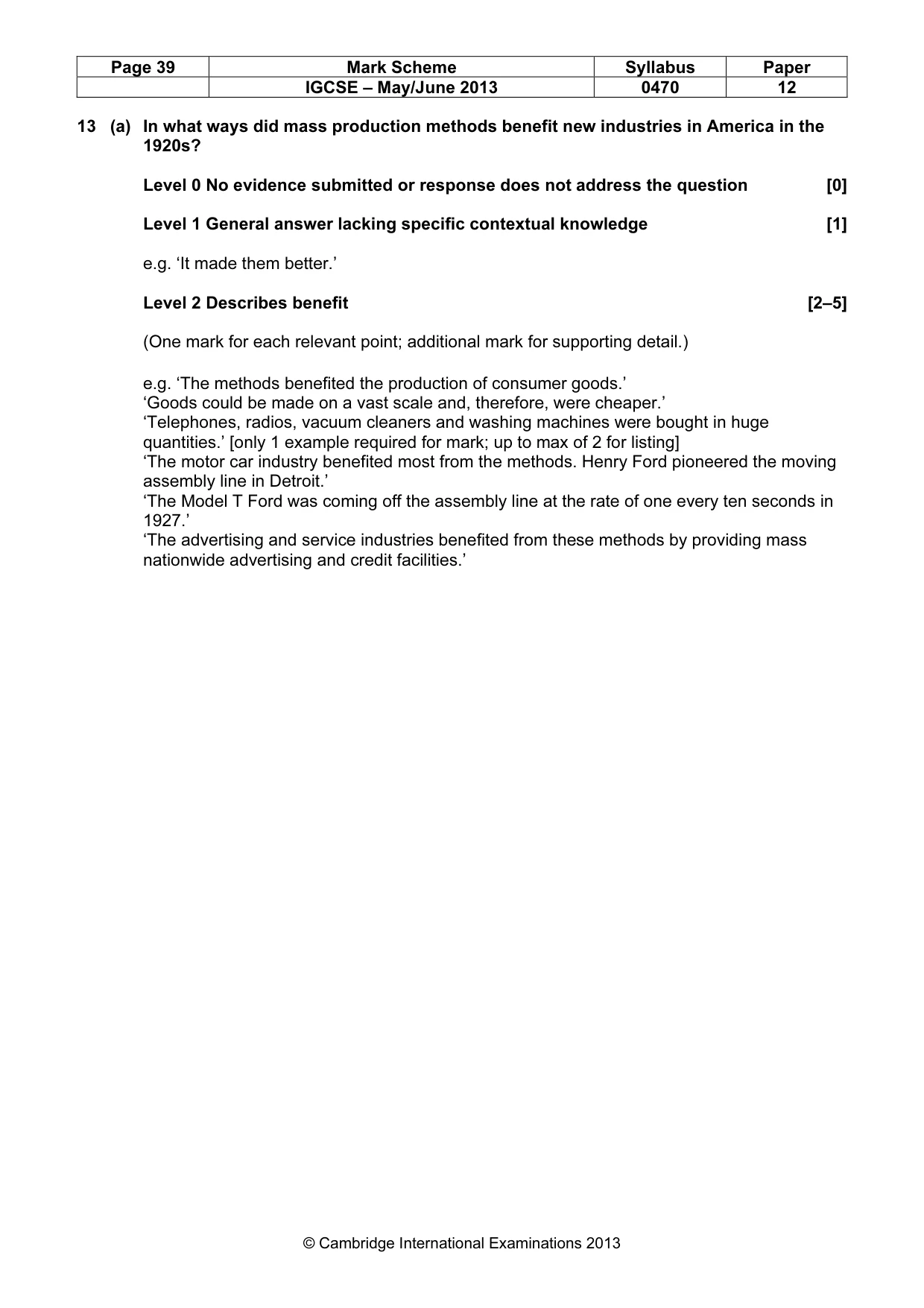 Mark scheme, page 39 of 77