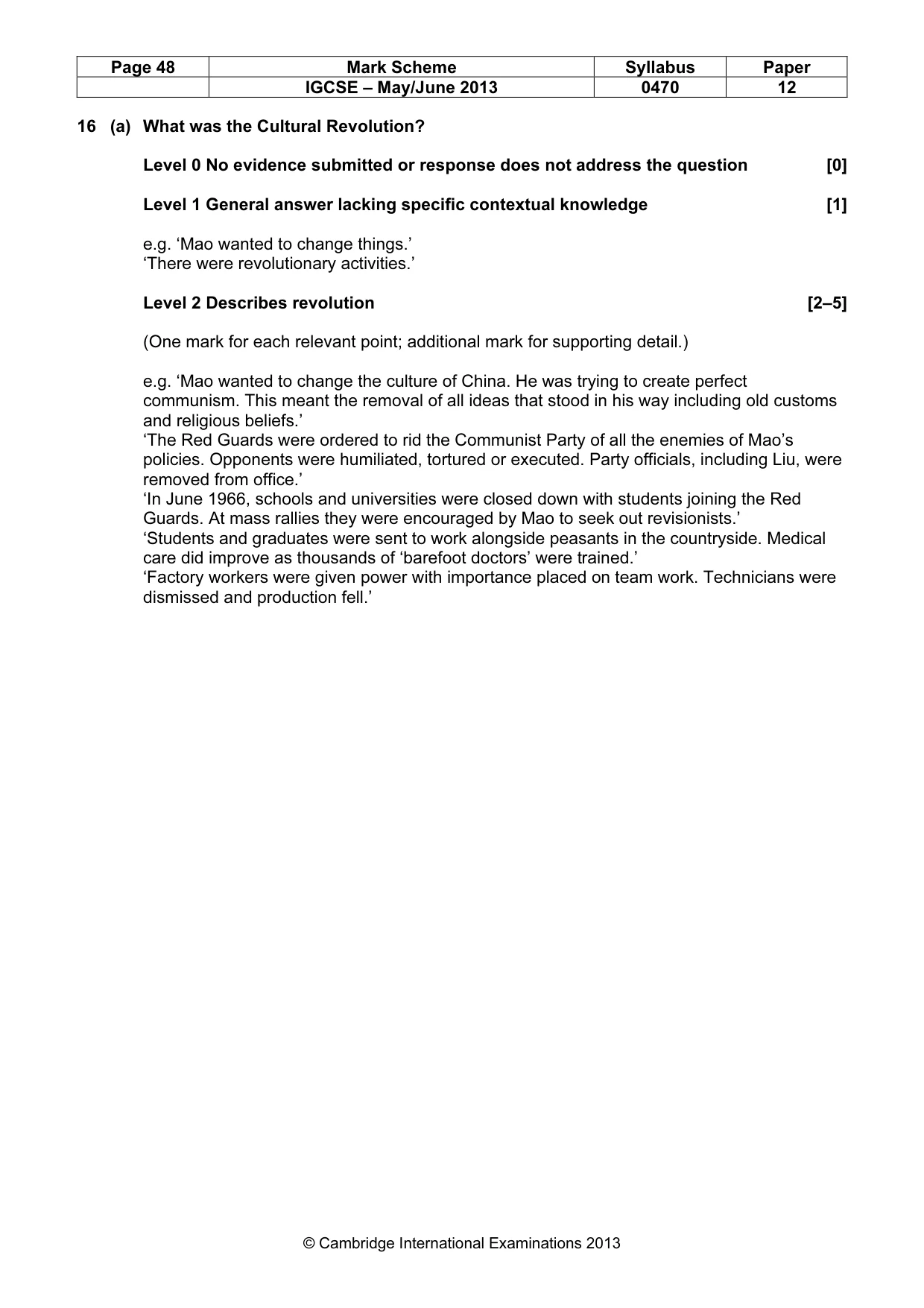 Mark scheme, page 48 of 77