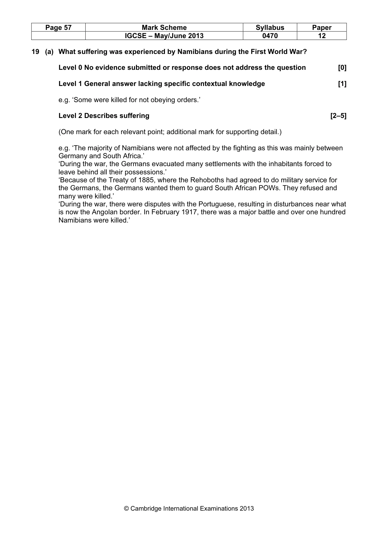 Mark scheme, page 57 of 77
