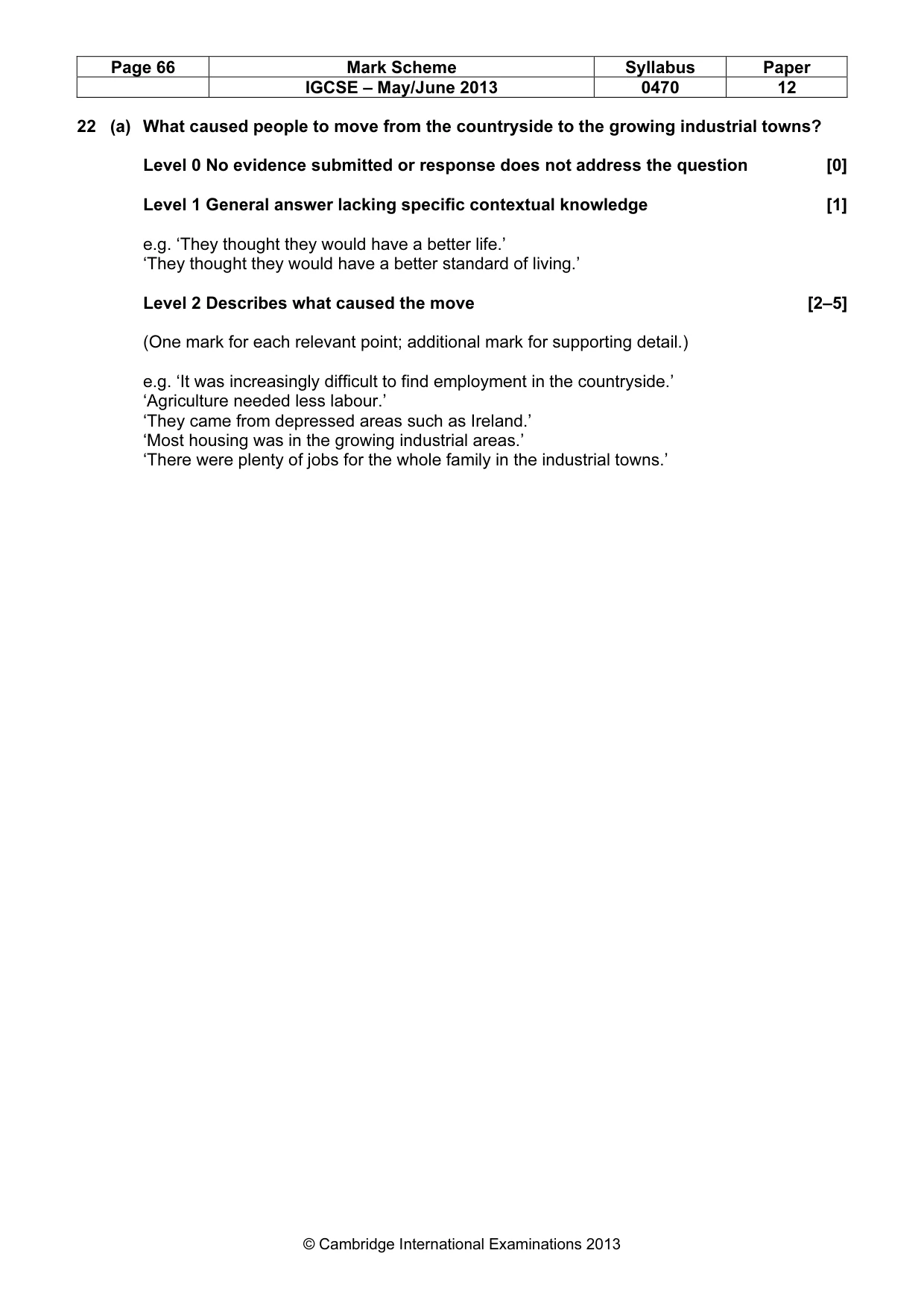 Mark scheme, page 66 of 77