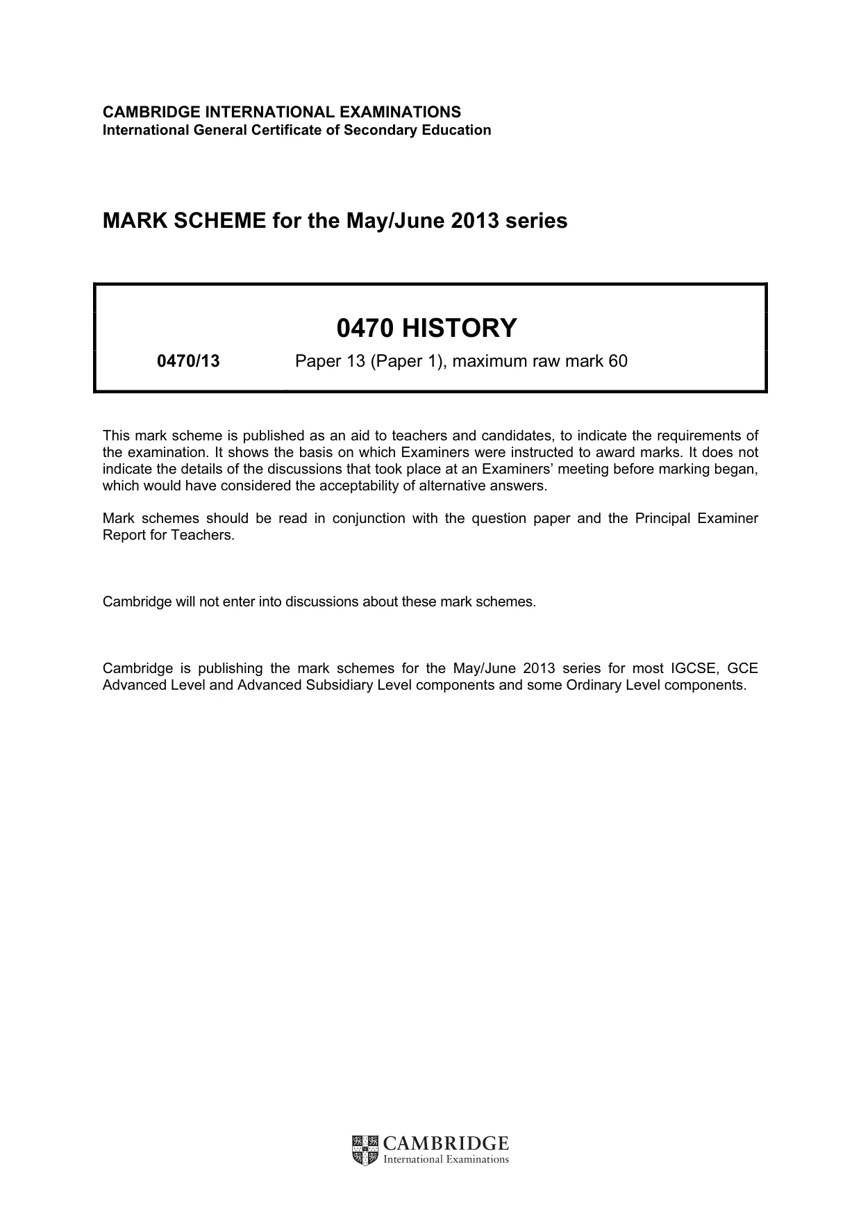 Mark scheme, page 1 of 77