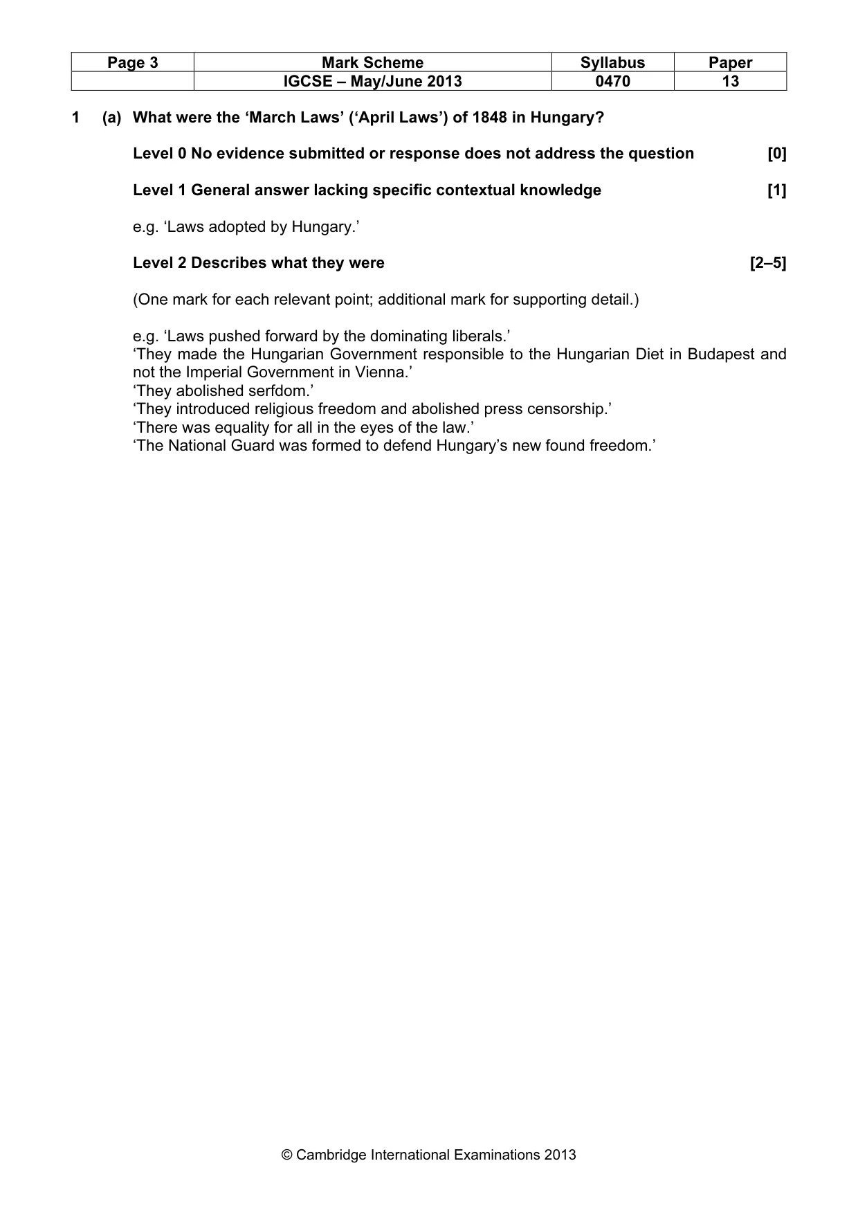 Mark scheme, page 3 of 77