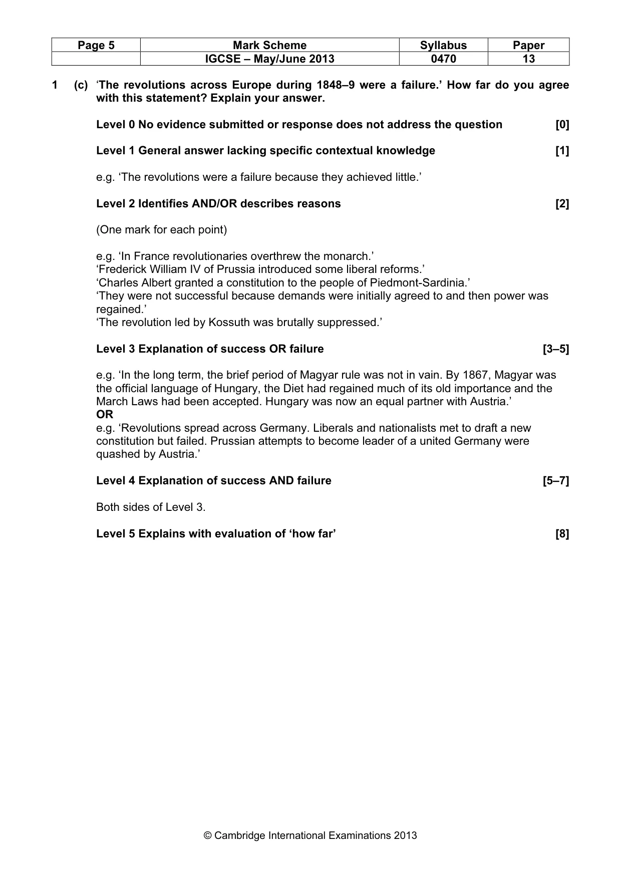 Mark scheme, page 5 of 77