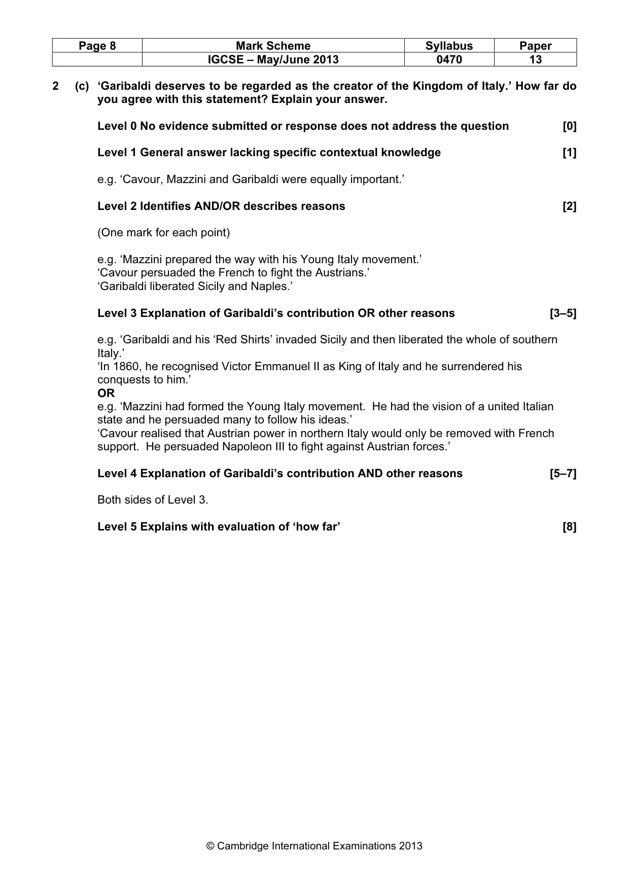 Mark scheme, page 8 of 77