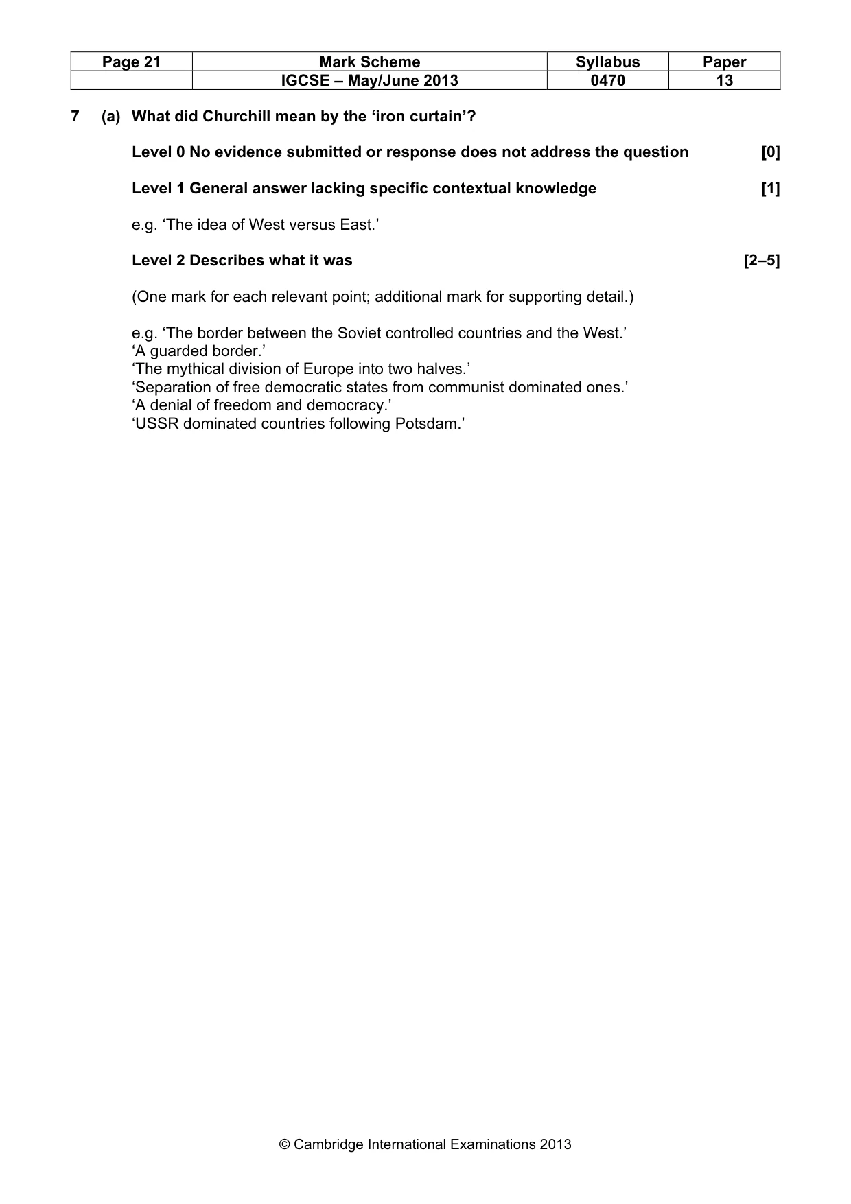 Mark scheme, page 21 of 77