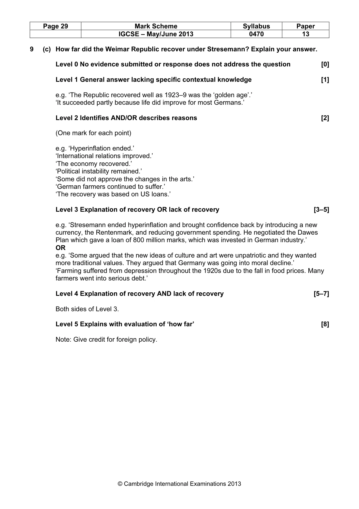 Mark scheme, page 29 of 77