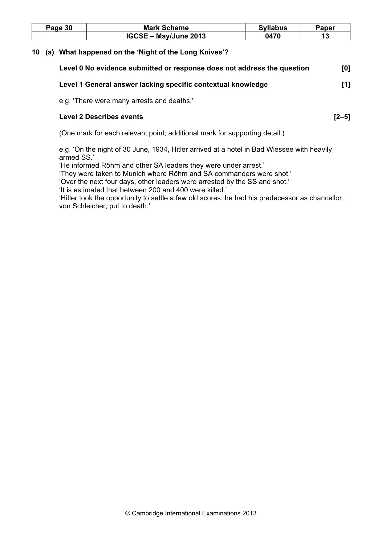 Mark scheme, page 30 of 77