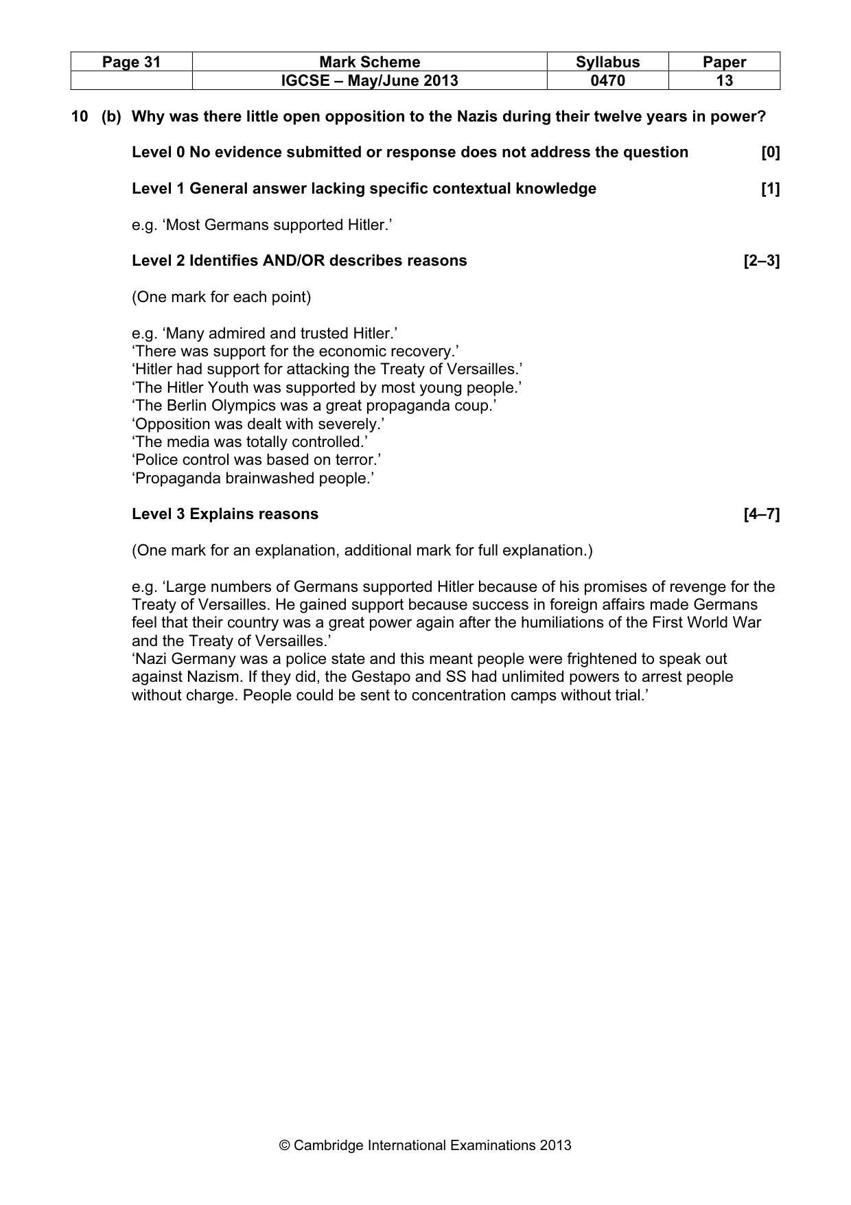 Mark scheme, page 31 of 77