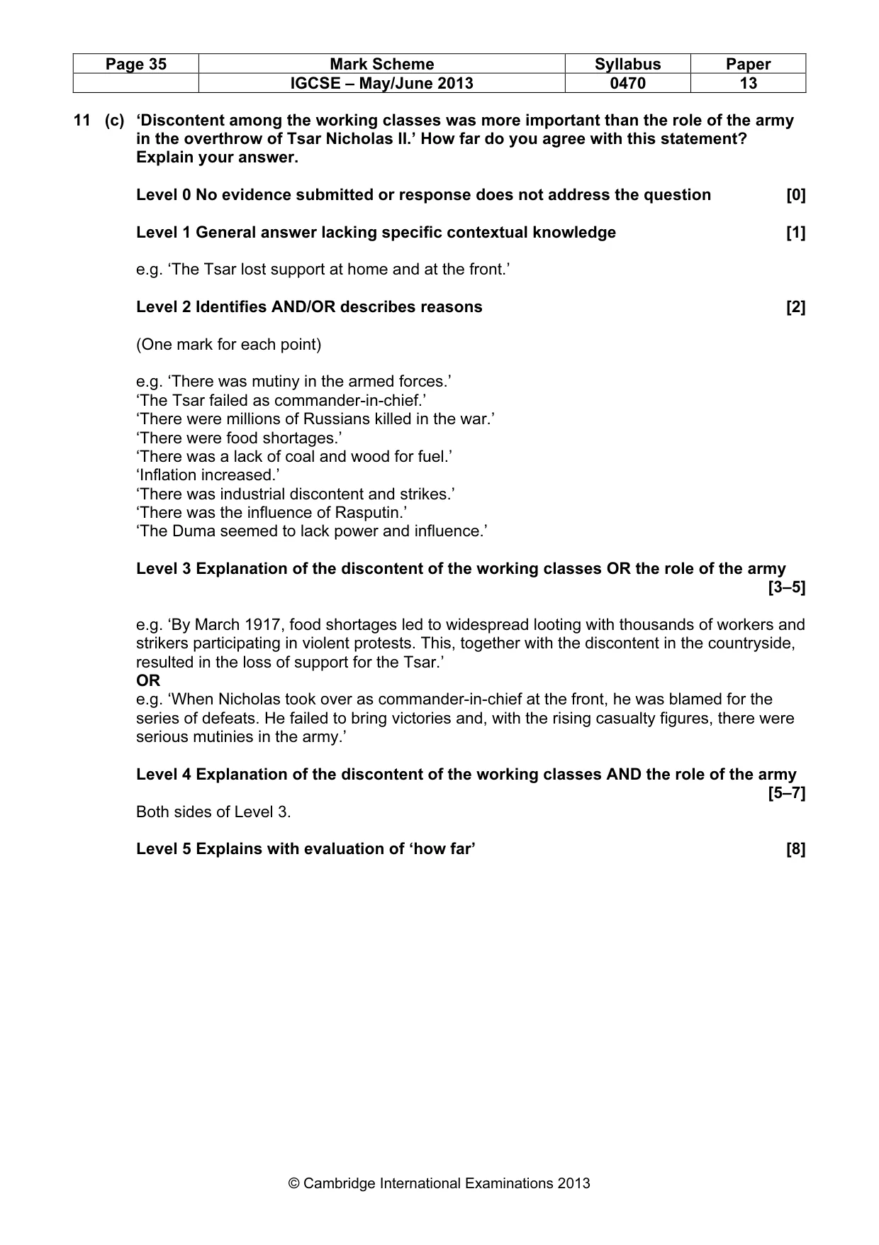 Mark scheme, page 35 of 77