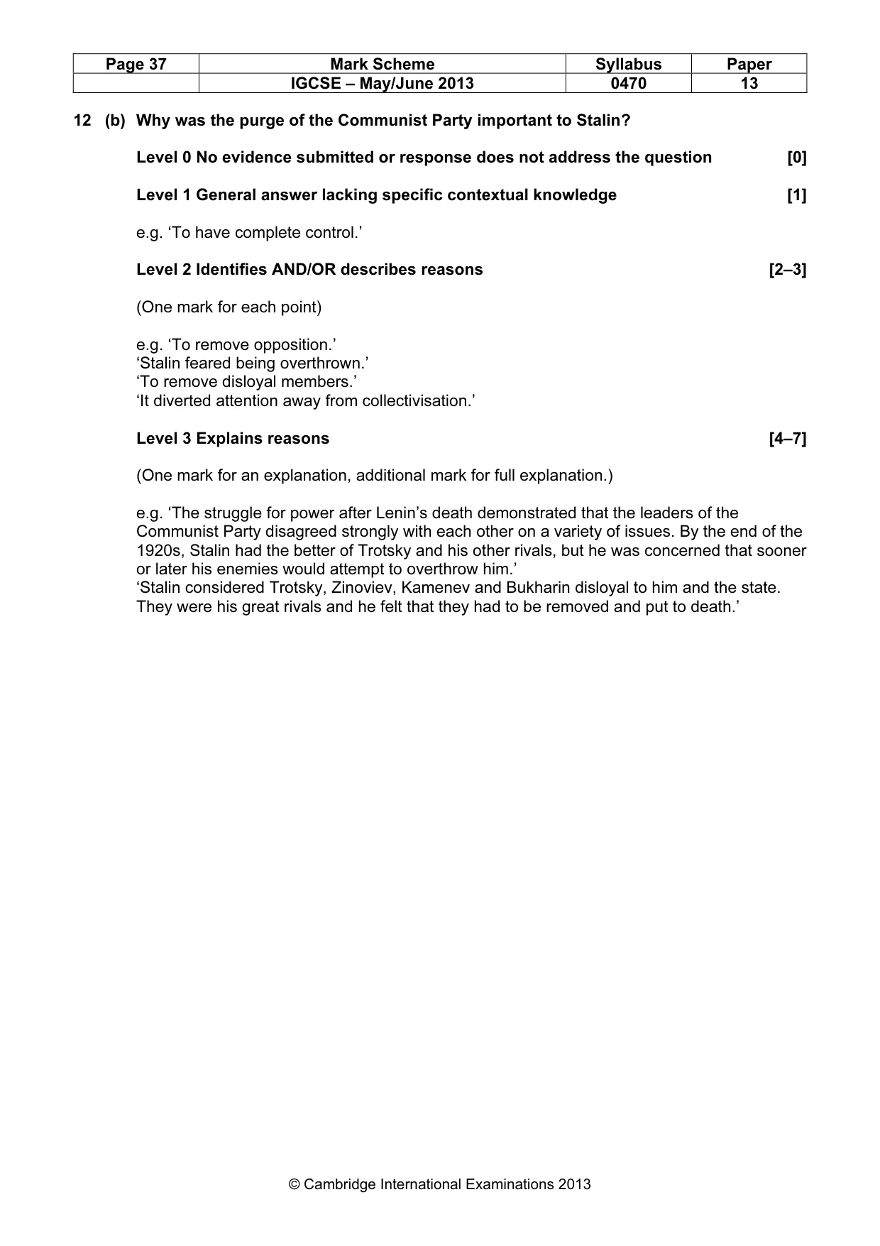 Mark scheme, page 37 of 77