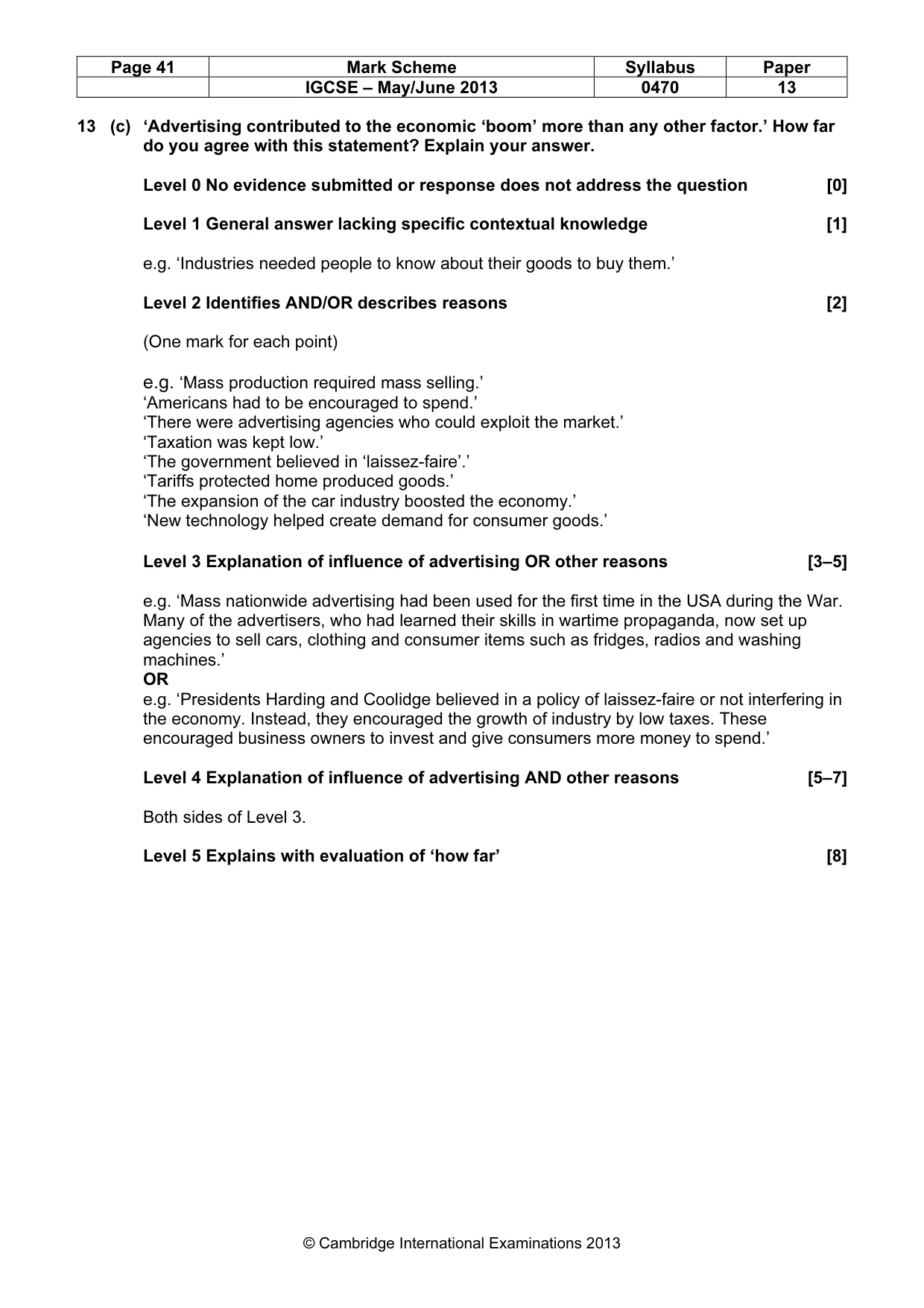 Mark scheme, page 41 of 77