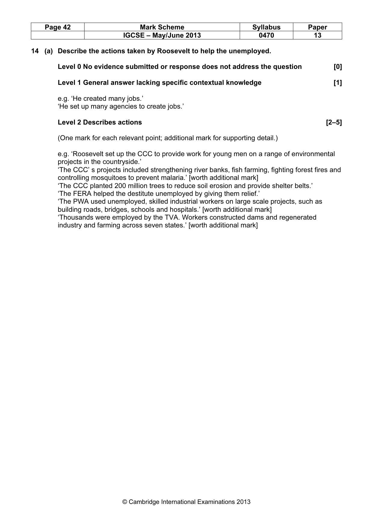 Mark scheme, page 42 of 77