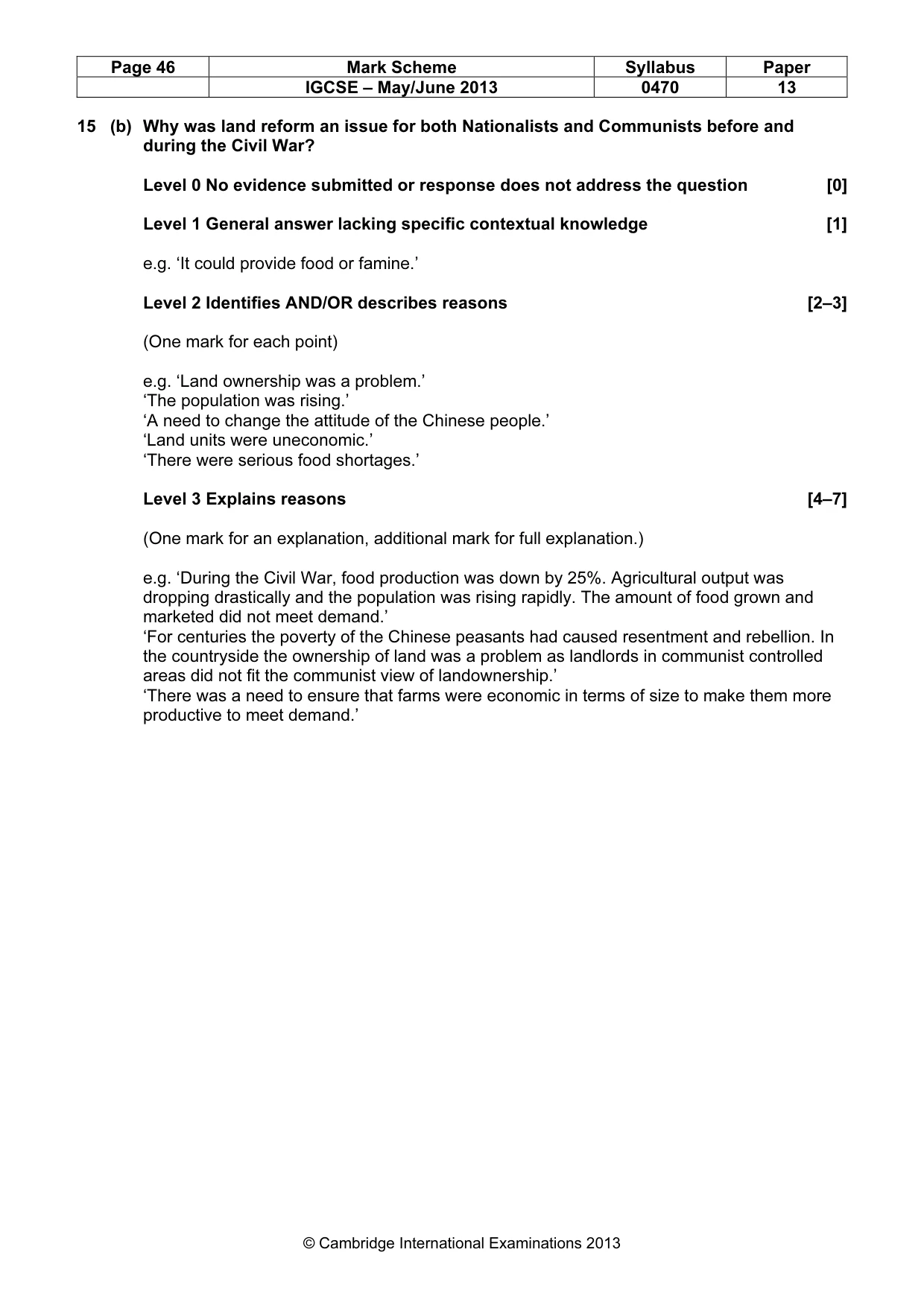 Mark scheme, page 46 of 77