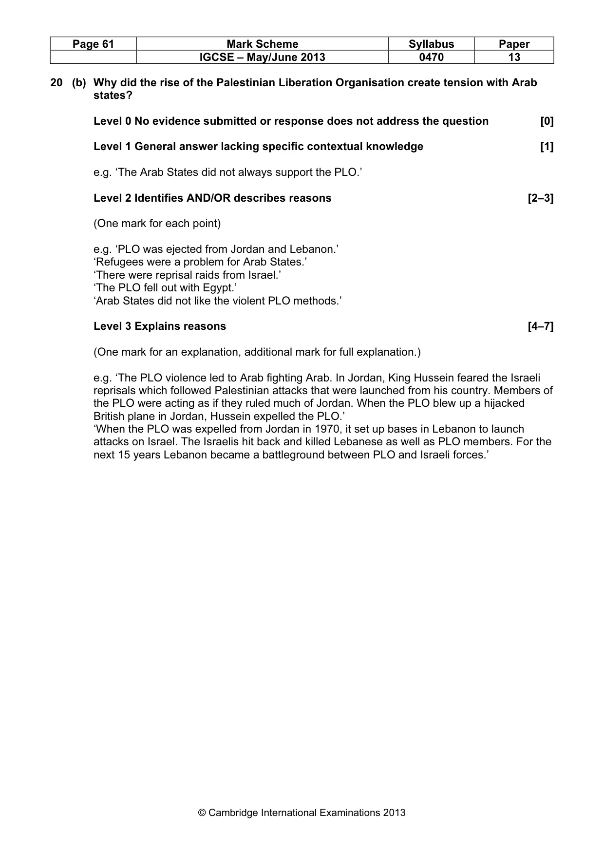 Mark scheme, page 61 of 77