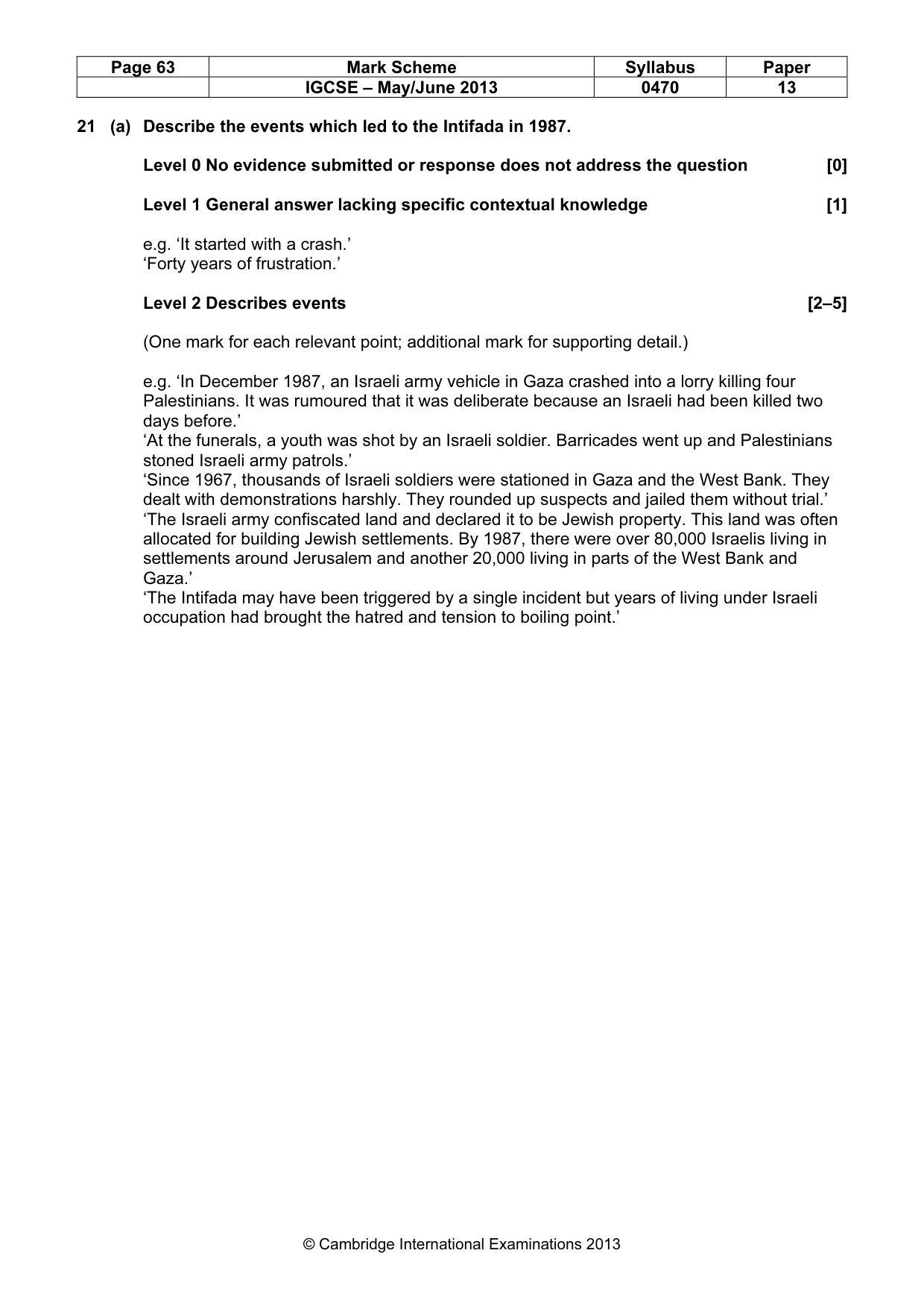 Mark scheme, page 63 of 77