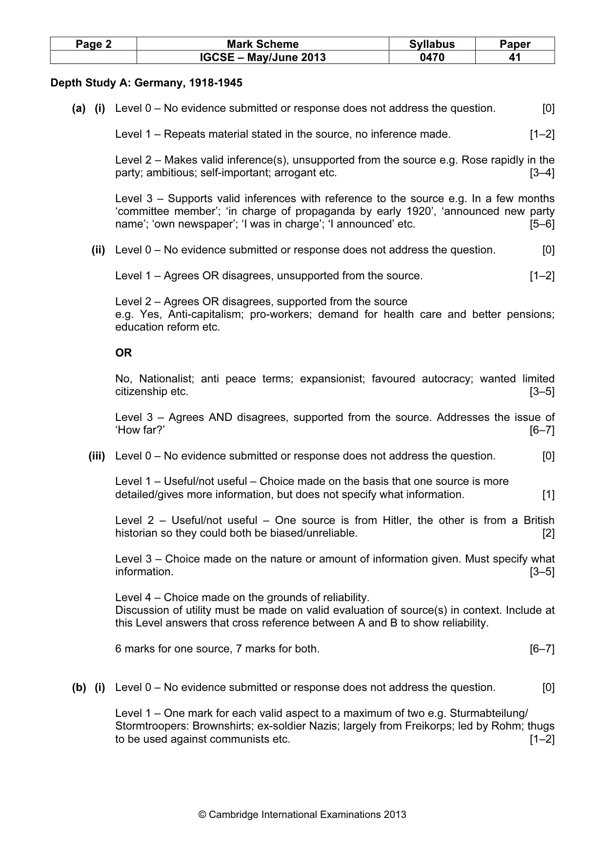 Mark scheme, page 2 of 17