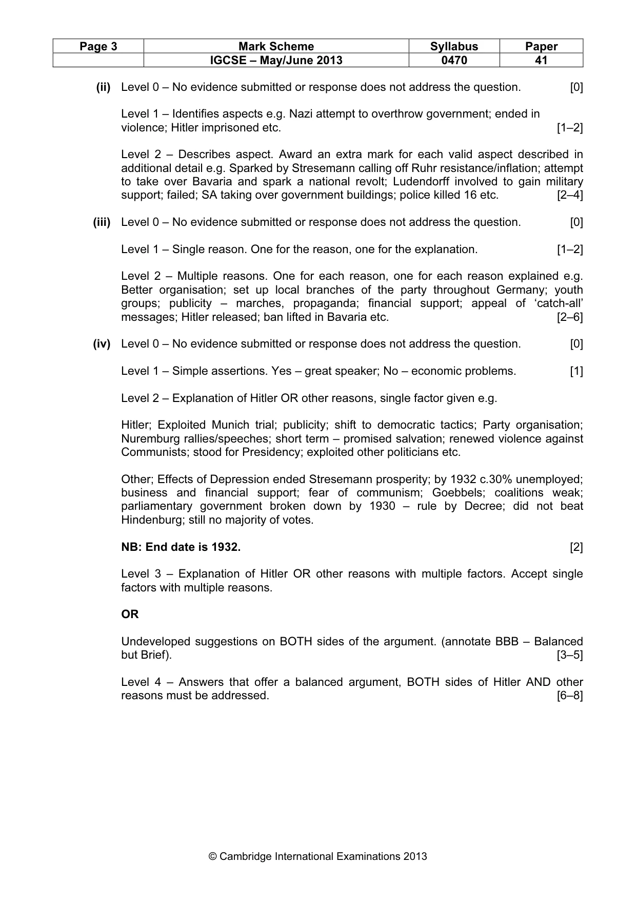 Mark scheme, page 3 of 17