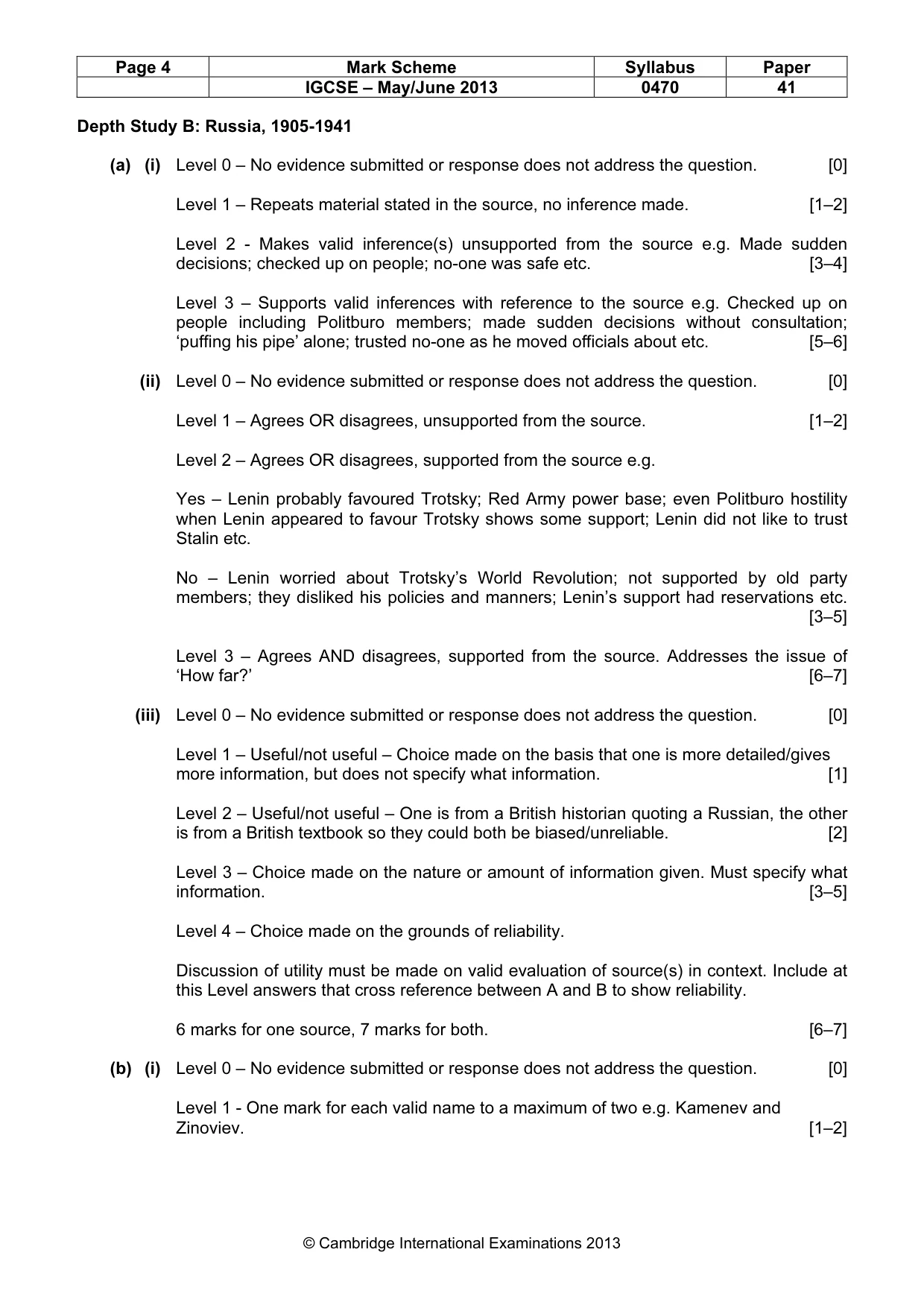 Mark scheme, page 4 of 17