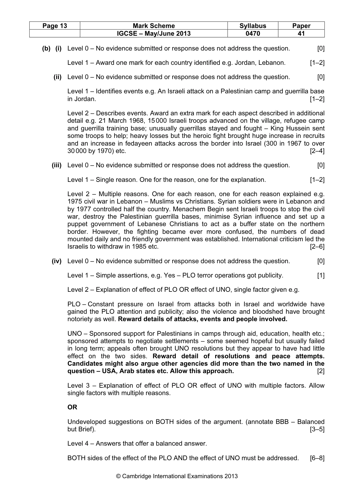 Mark scheme, page 13 of 17