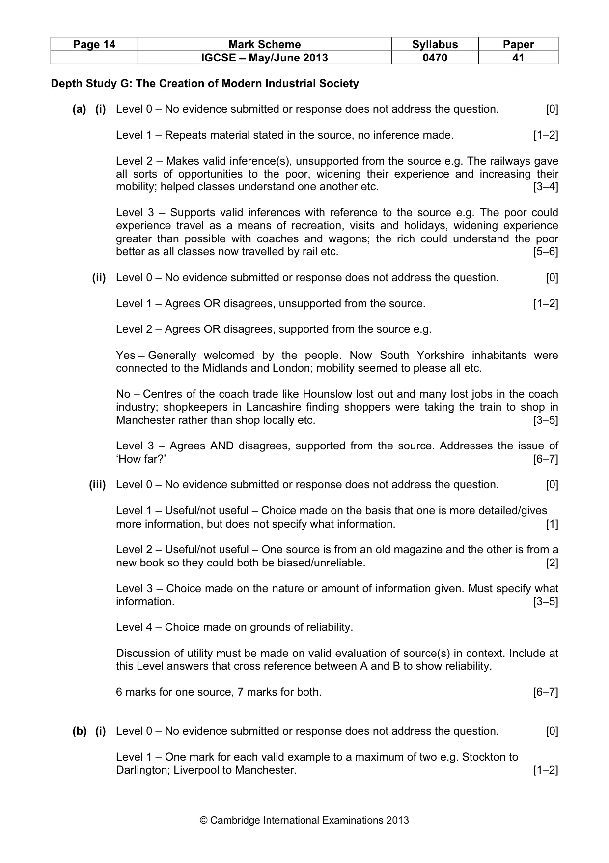 Mark scheme, page 14 of 17