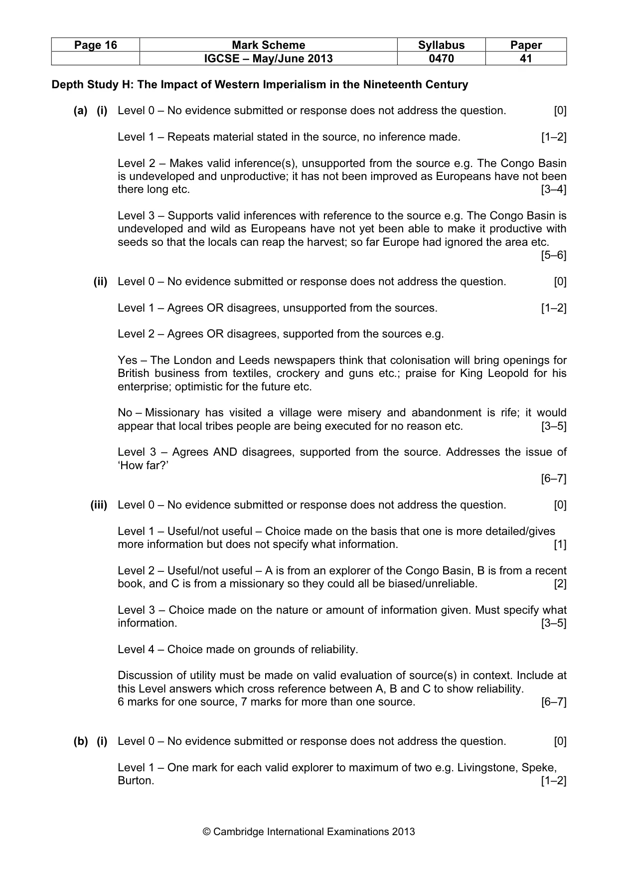Mark scheme, page 16 of 17