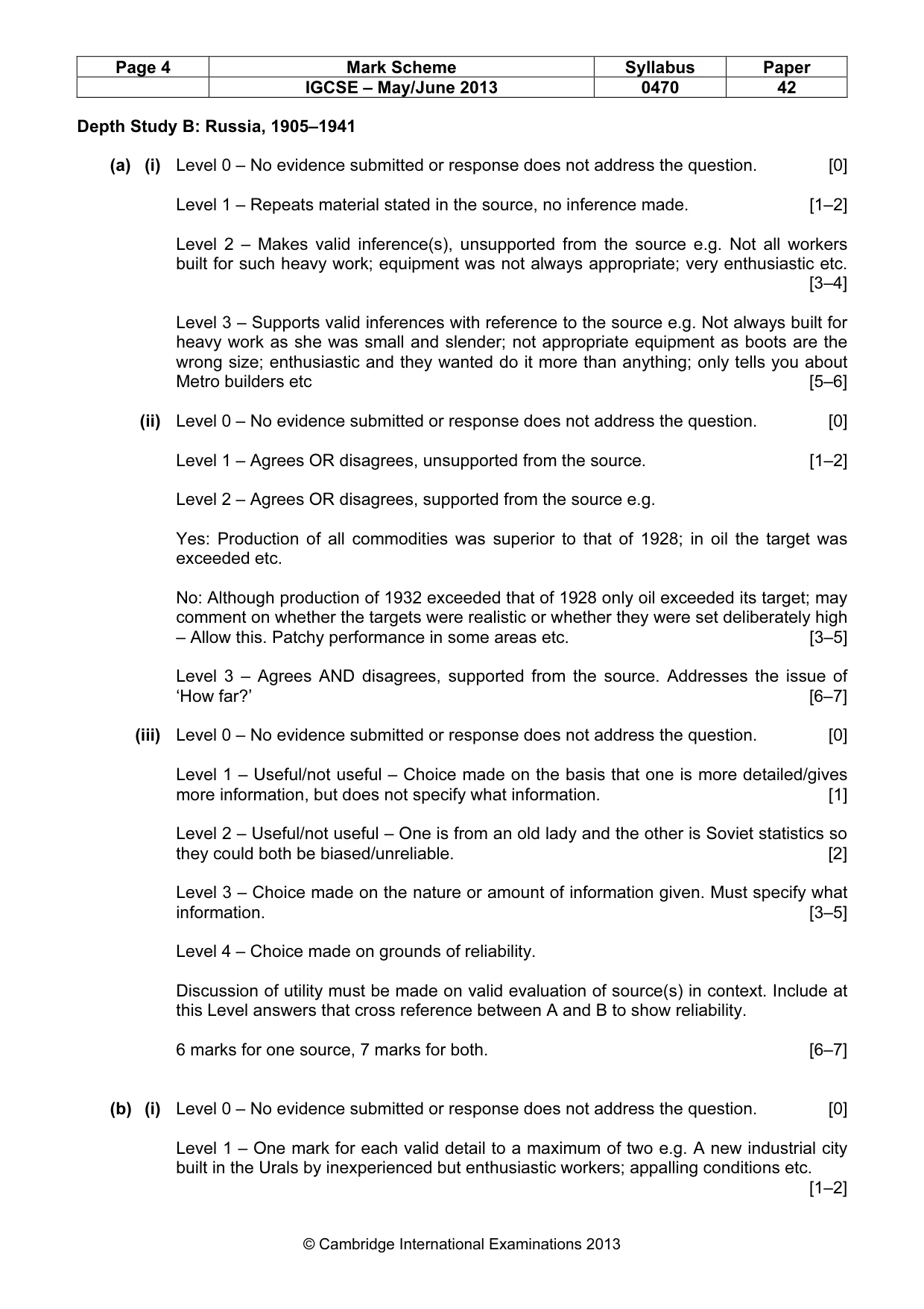 Mark scheme, page 4 of 18