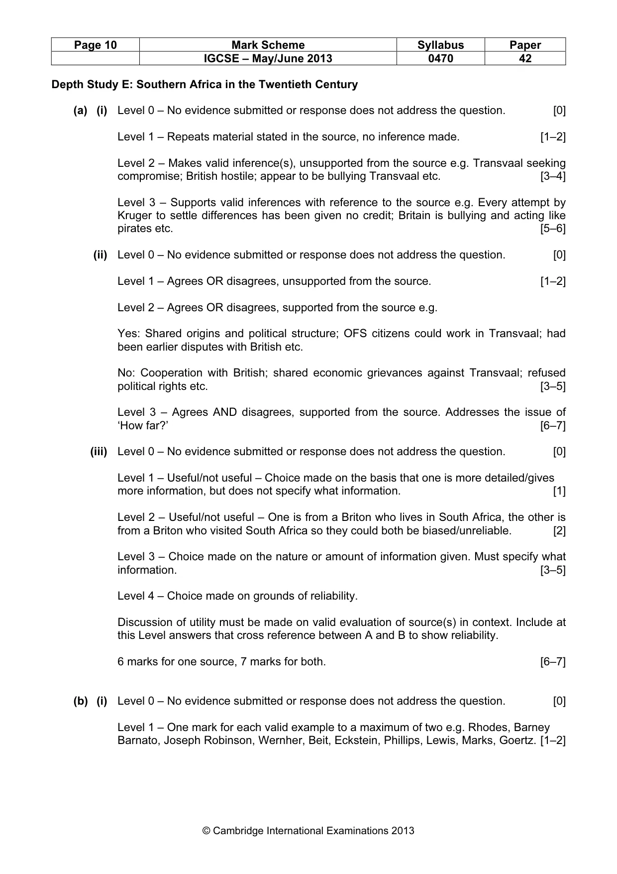 Mark scheme, page 10 of 18