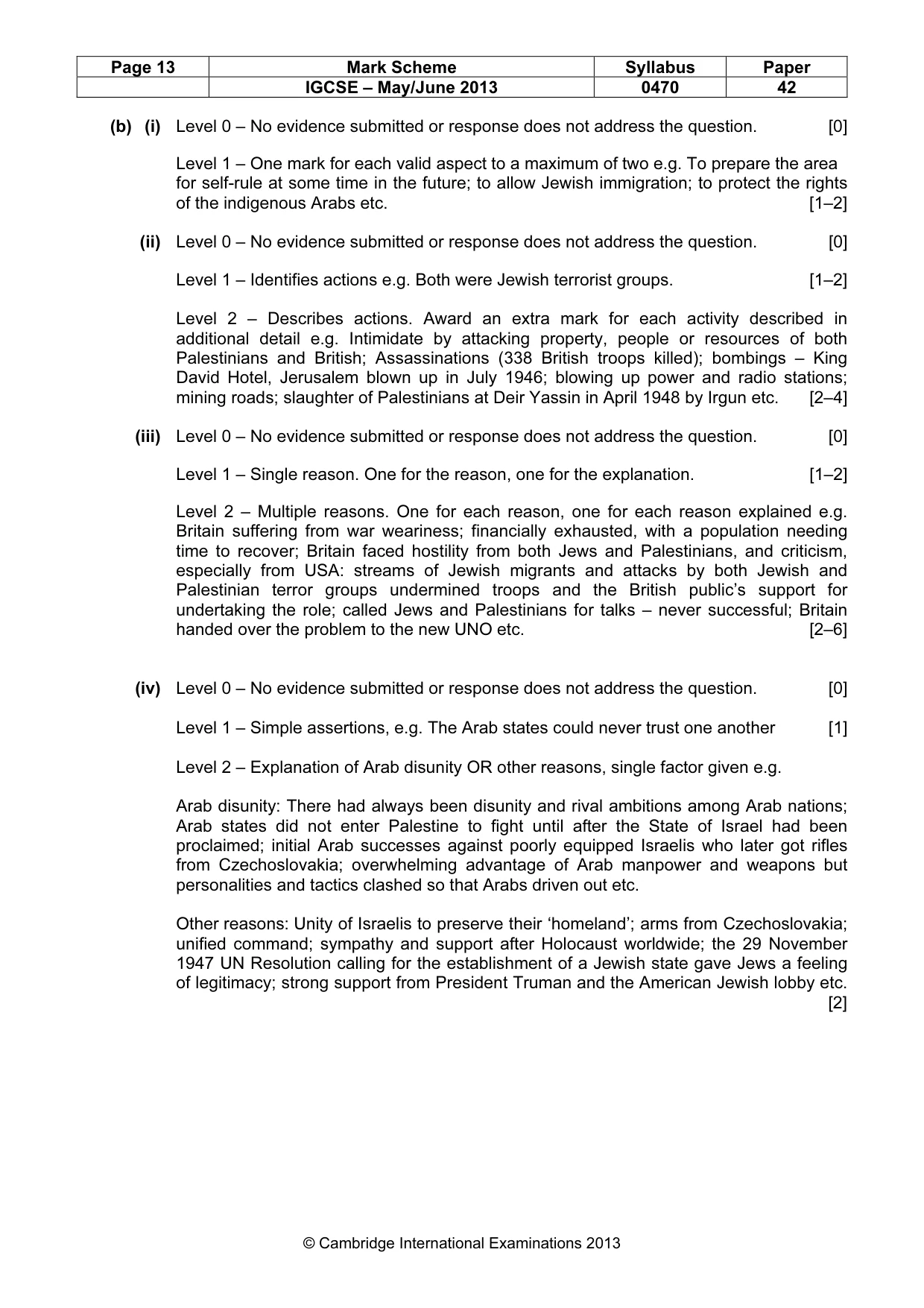 Mark scheme, page 13 of 18