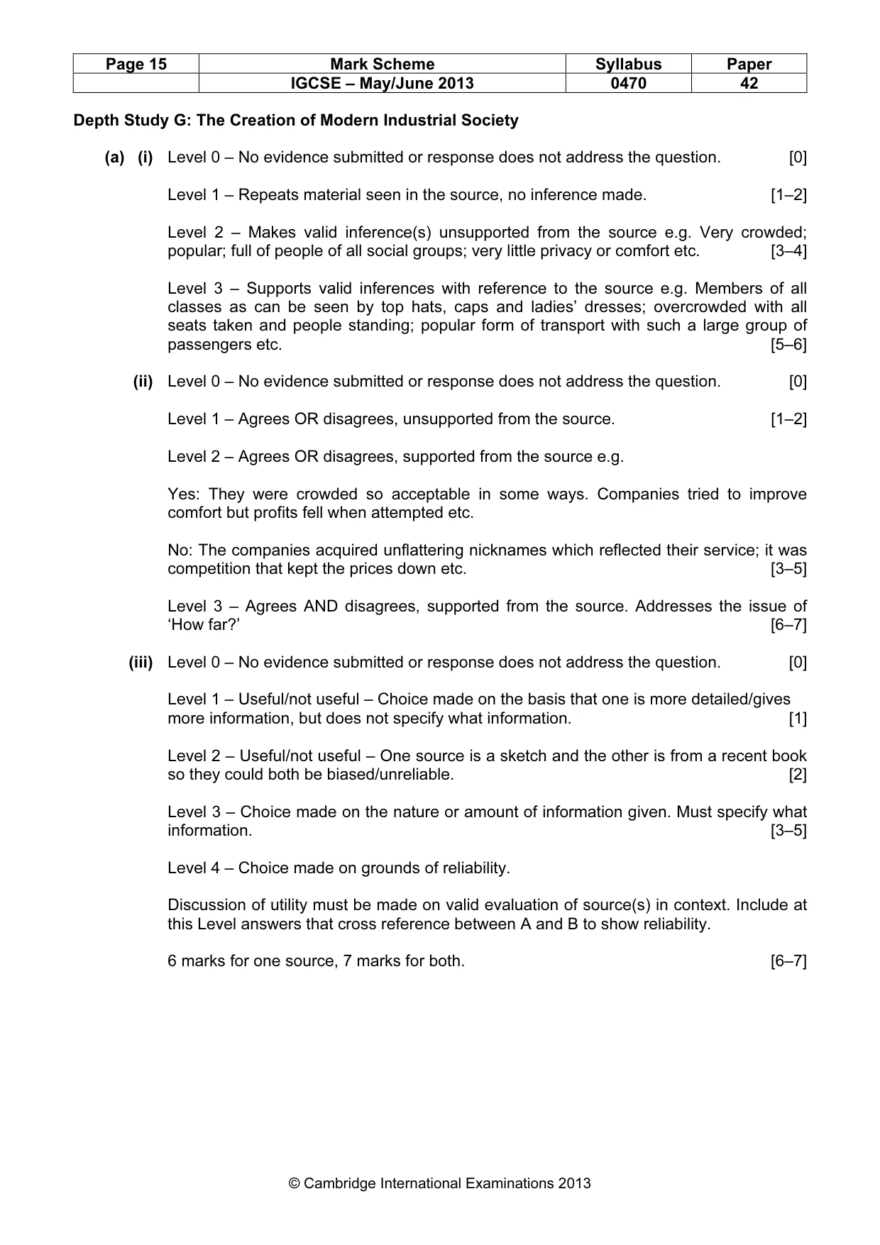 Mark scheme, page 15 of 18