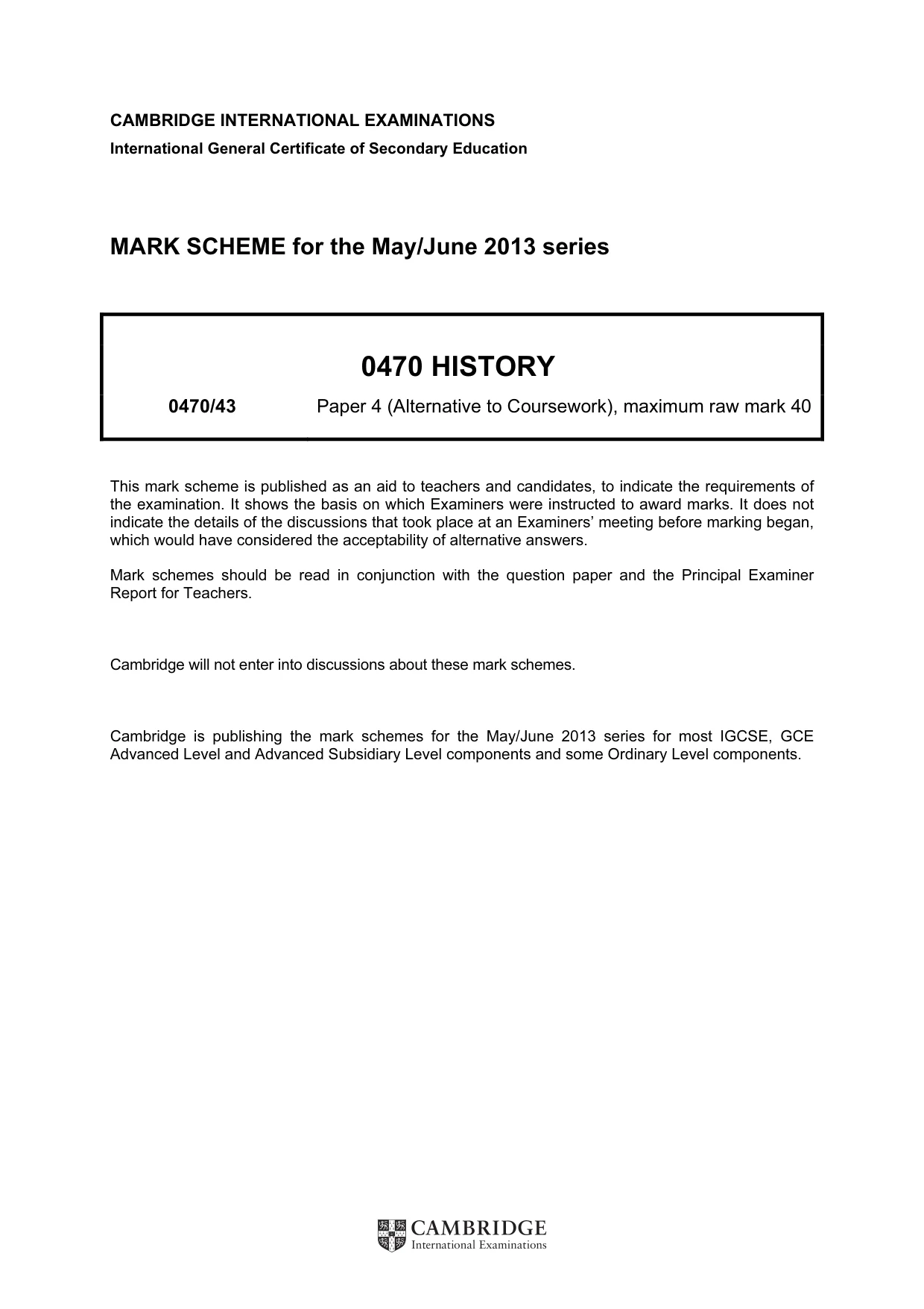 Mark scheme, page 1 of 22