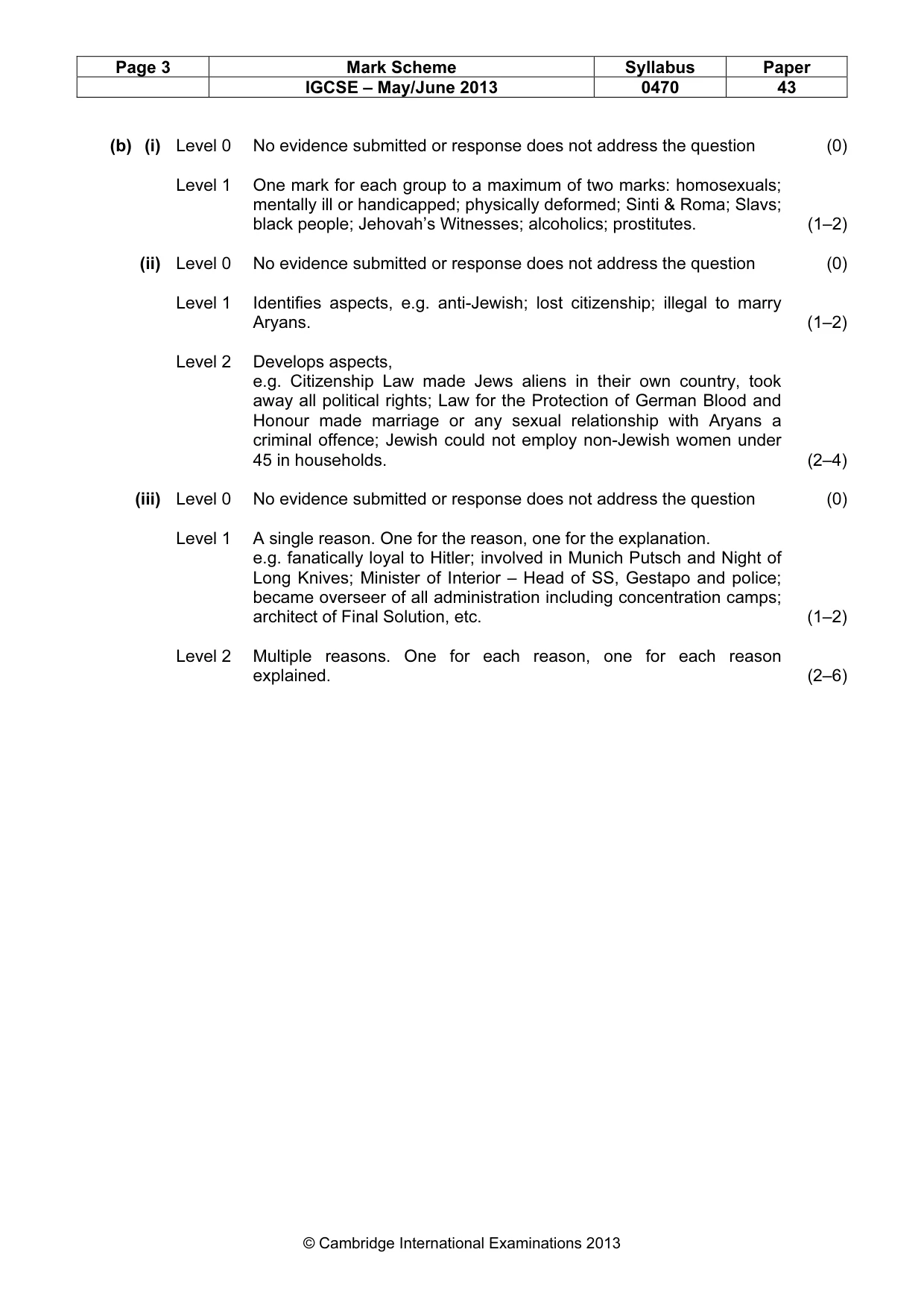 Mark scheme, page 3 of 22