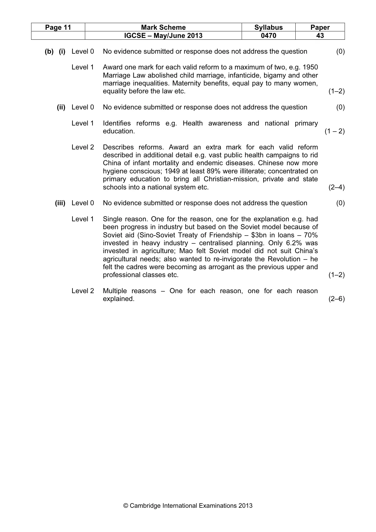 Mark scheme, page 11 of 22